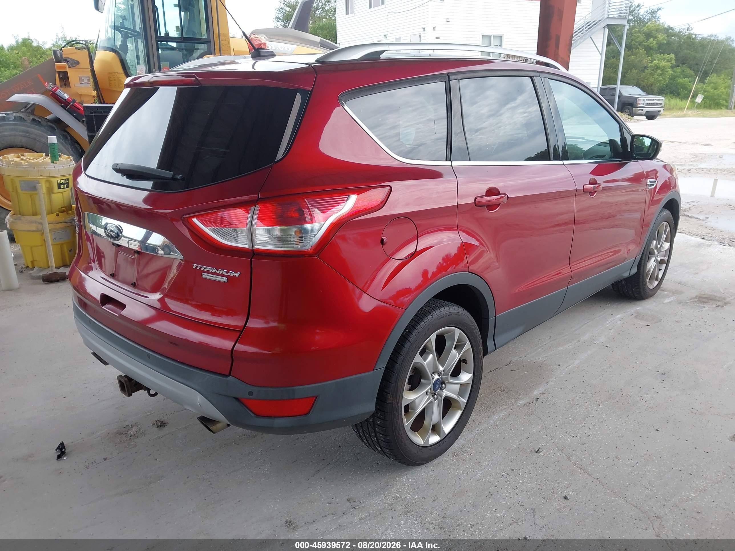 2015 Ford Escape Titanium Burgundy vin: 1FMCU9J9XFUA96803