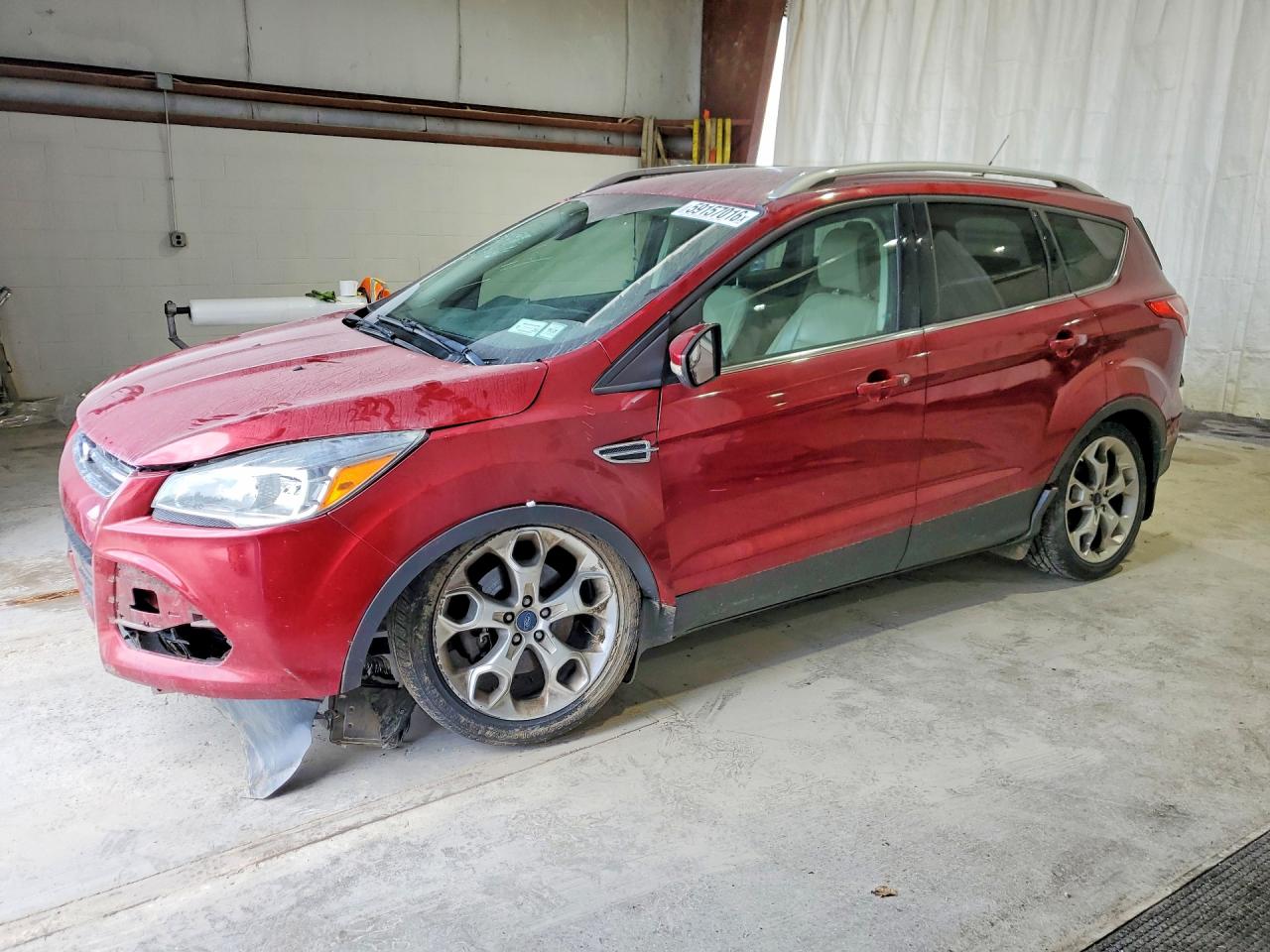2015 Ford Escape Titanium Burgundy vin: 1FMCU9J9XFUB15639