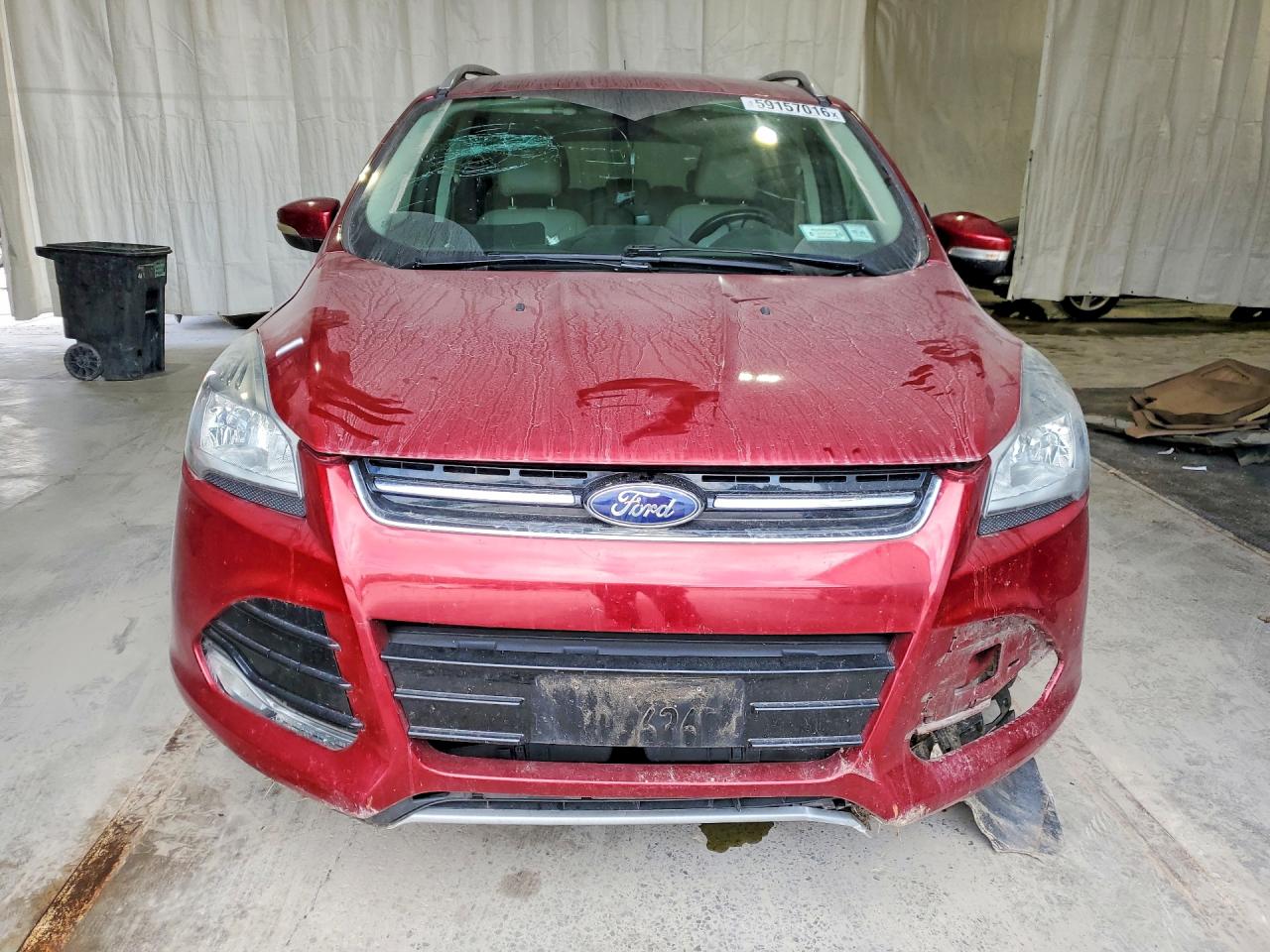 2015 Ford Escape Titanium Burgundy vin: 1FMCU9J9XFUB15639