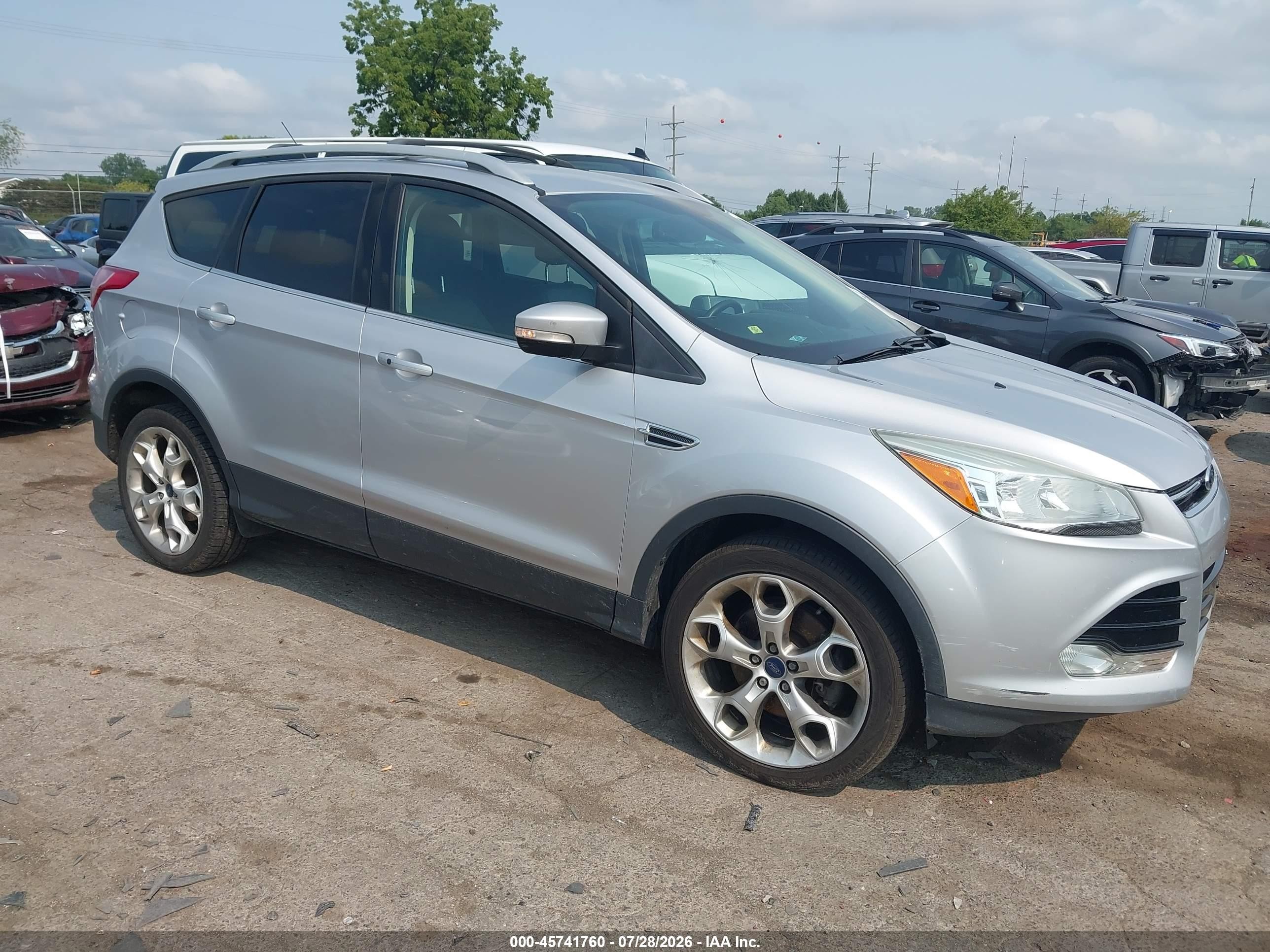 2015 Ford Escape Titanium Silver vin: 1FMCU9J9XFUB18220