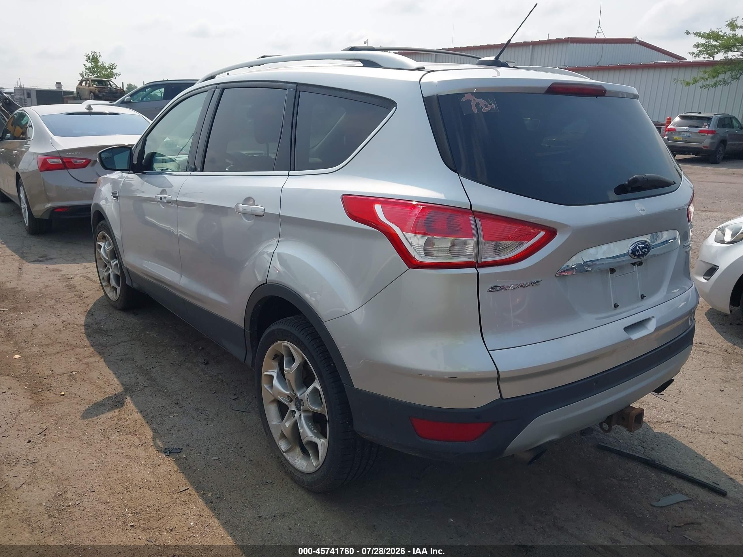 2015 Ford Escape Titanium Silver vin: 1FMCU9J9XFUB18220