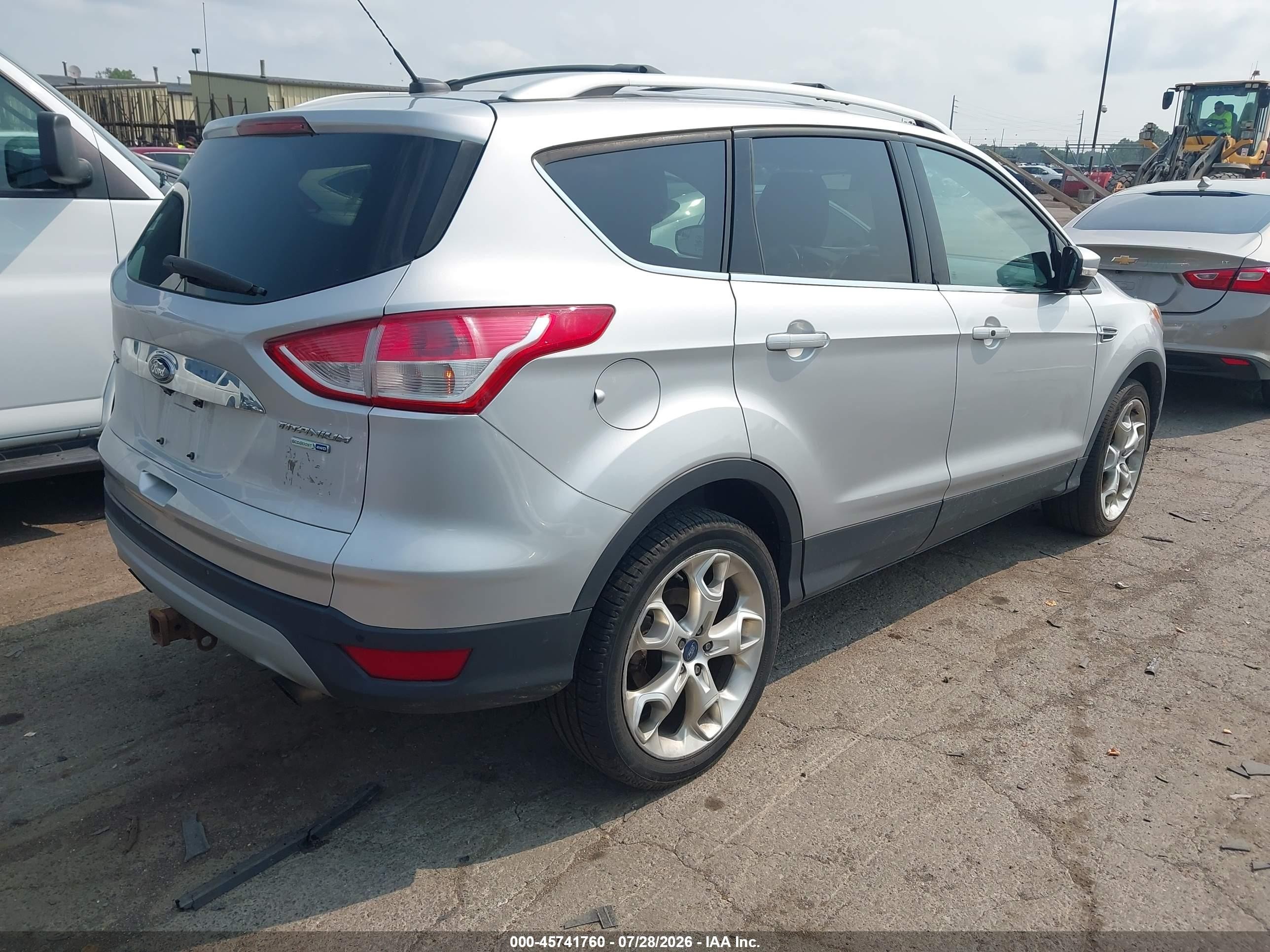 2015 Ford Escape Titanium Silver vin: 1FMCU9J9XFUB18220