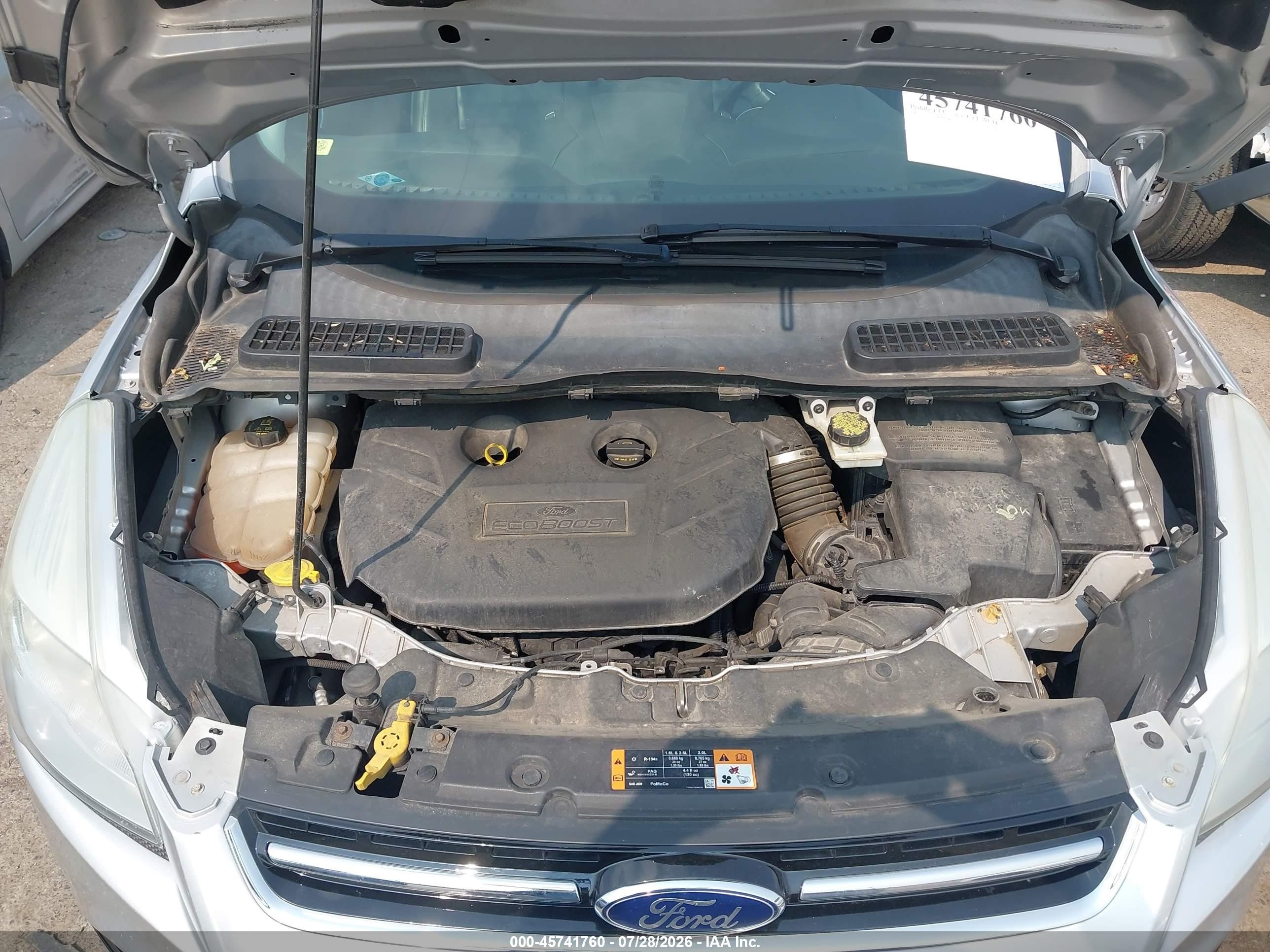 2015 Ford Escape Titanium Silver vin: 1FMCU9J9XFUB18220