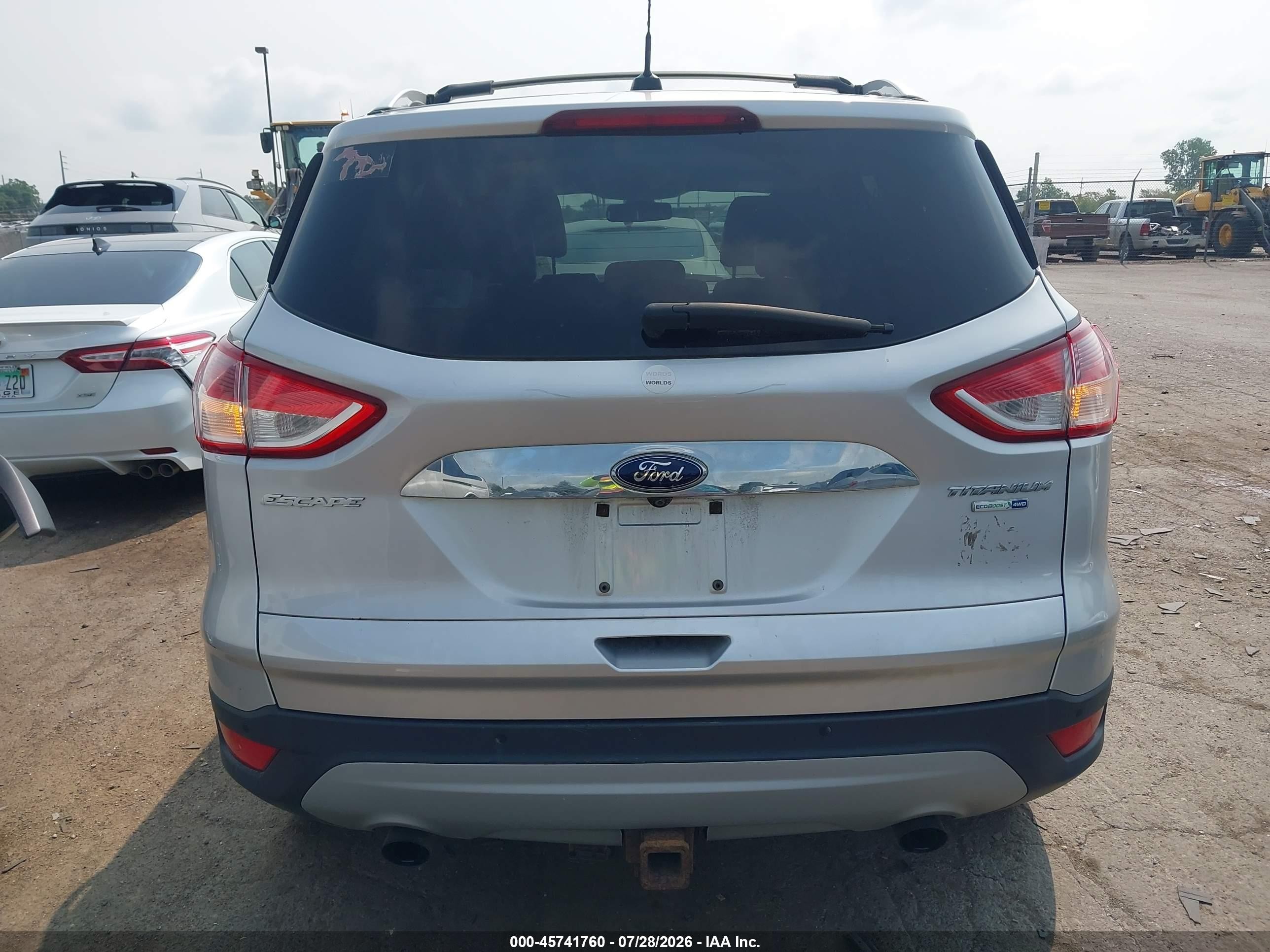 2015 Ford Escape Titanium Silver vin: 1FMCU9J9XFUB18220