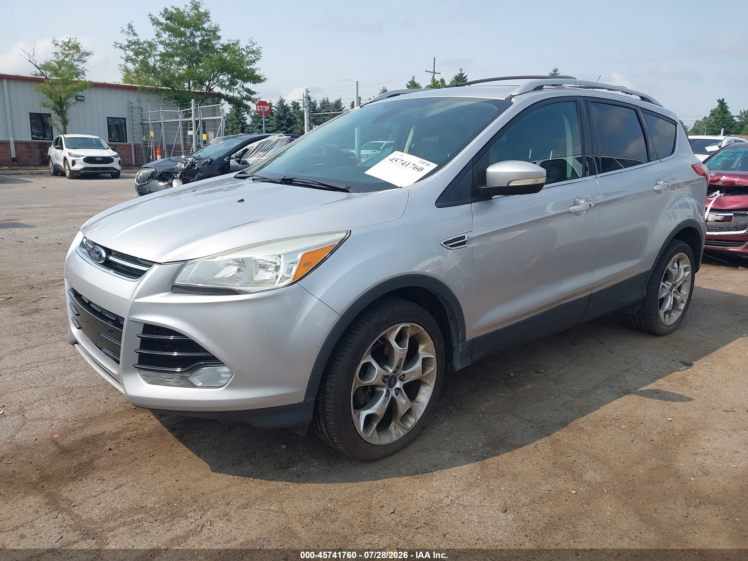 2015 Ford Escape Titanium Silver vin: 1FMCU9J9XFUB18220