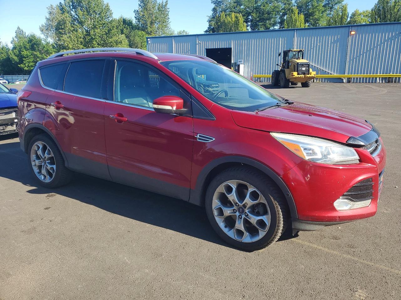2015 Ford Escape Titanium Red vin: 1FMCU9J9XFUB50004