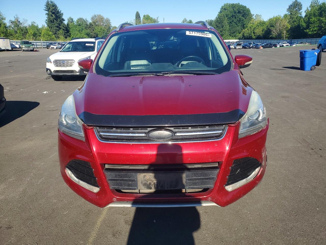 2015 Ford Escape Titanium Red vin: 1FMCU9J9XFUB50004