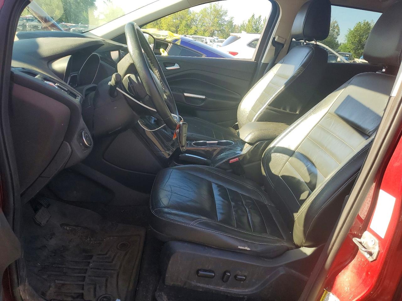 2015 Ford Escape Titanium Red vin: 1FMCU9J9XFUB50004