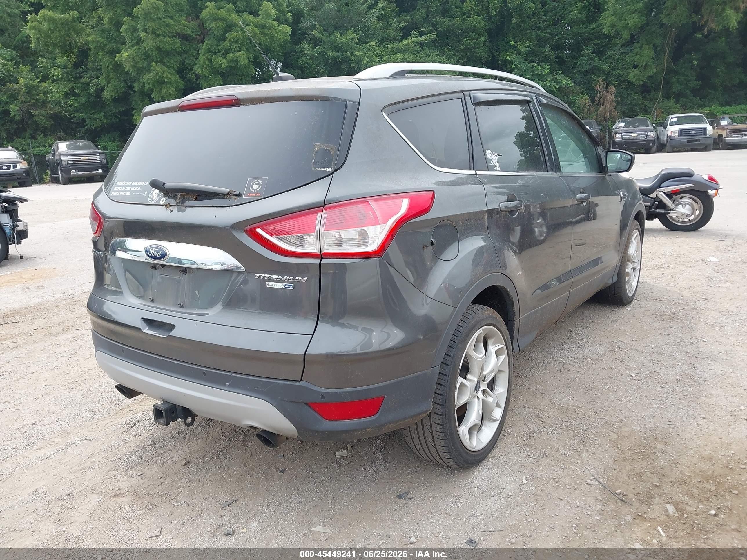 2015 Ford Escape Titanium Gray vin: 1FMCU9J9XFUB93936