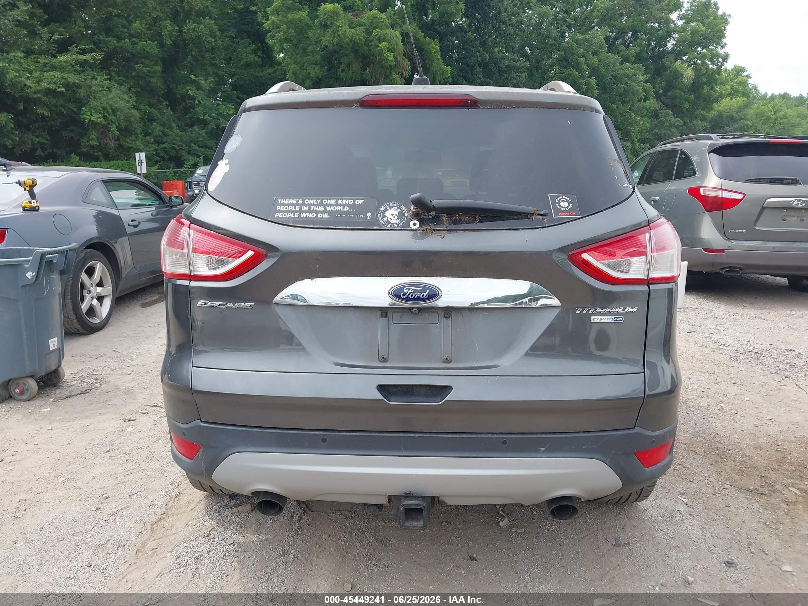 2015 Ford Escape Titanium Gray vin: 1FMCU9J9XFUB93936