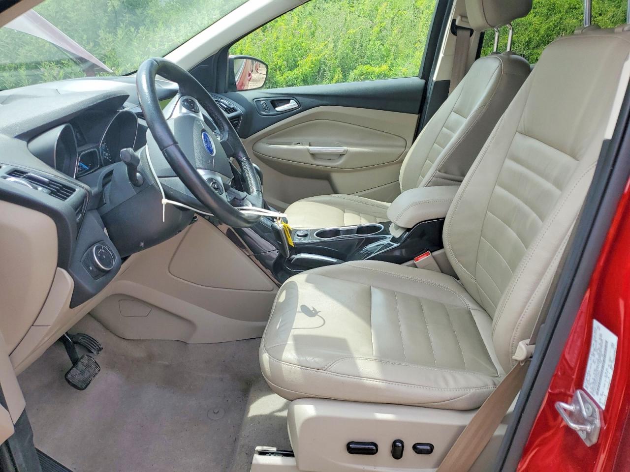 2015 Ford Escape Titanium Red vin: 1FMCU9J9XFUC03283
