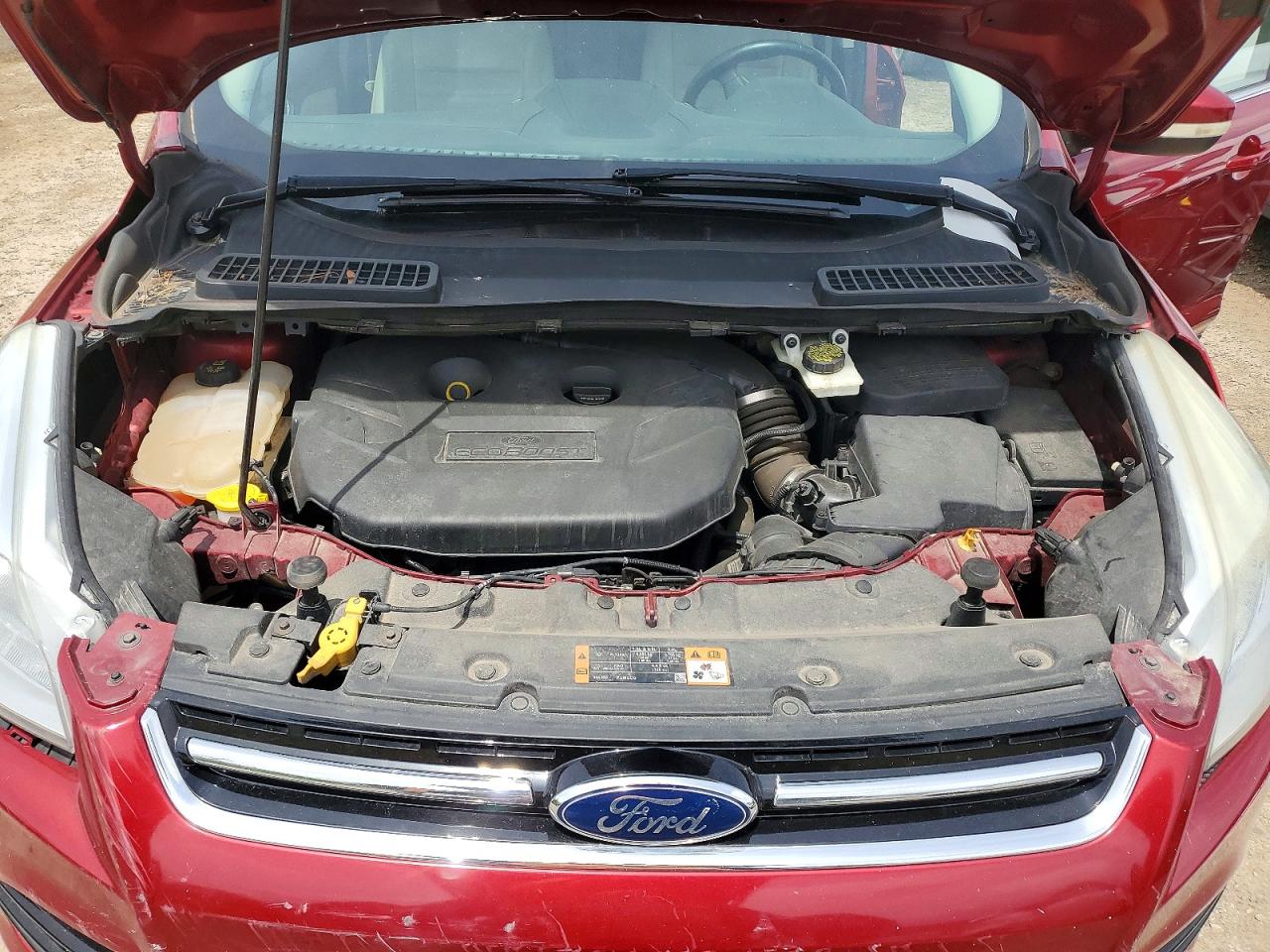 2015 Ford Escape Titanium Red vin: 1FMCU9J9XFUC03283