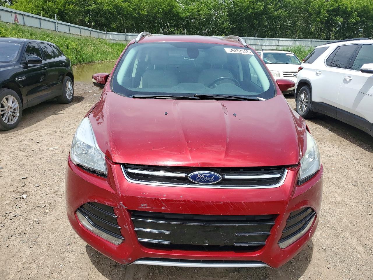 2015 Ford Escape Titanium Red vin: 1FMCU9J9XFUC03283