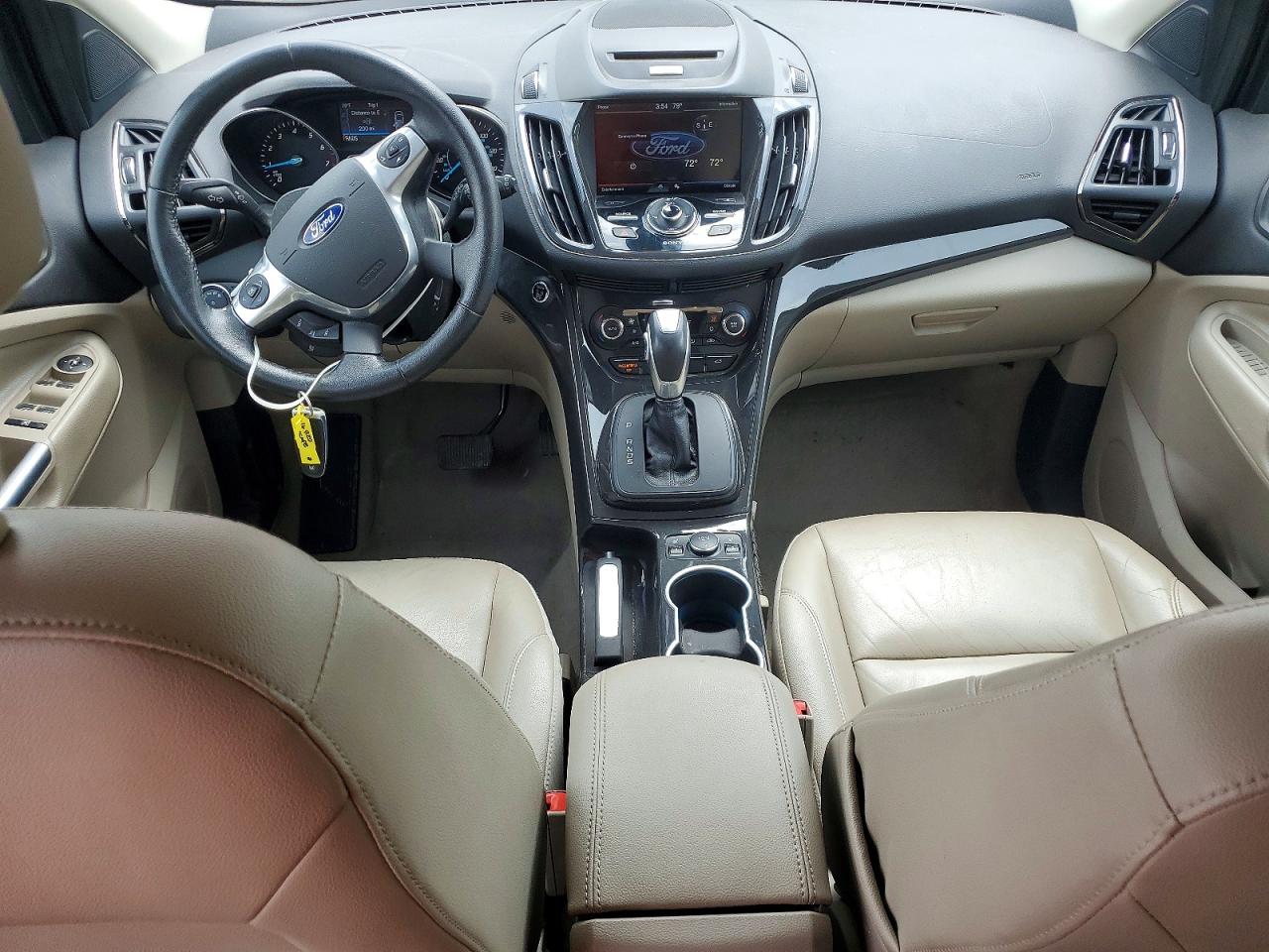 2015 Ford Escape Titanium Red vin: 1FMCU9J9XFUC03283