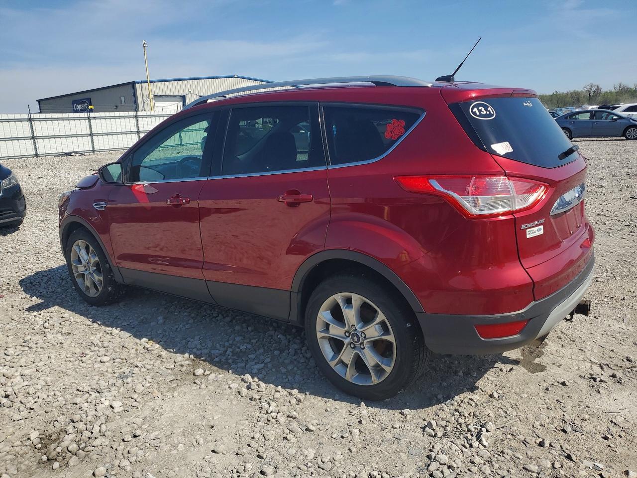 2015 Ford Escape Titanium Красный vin: 1FMCU9J9XFUC05700