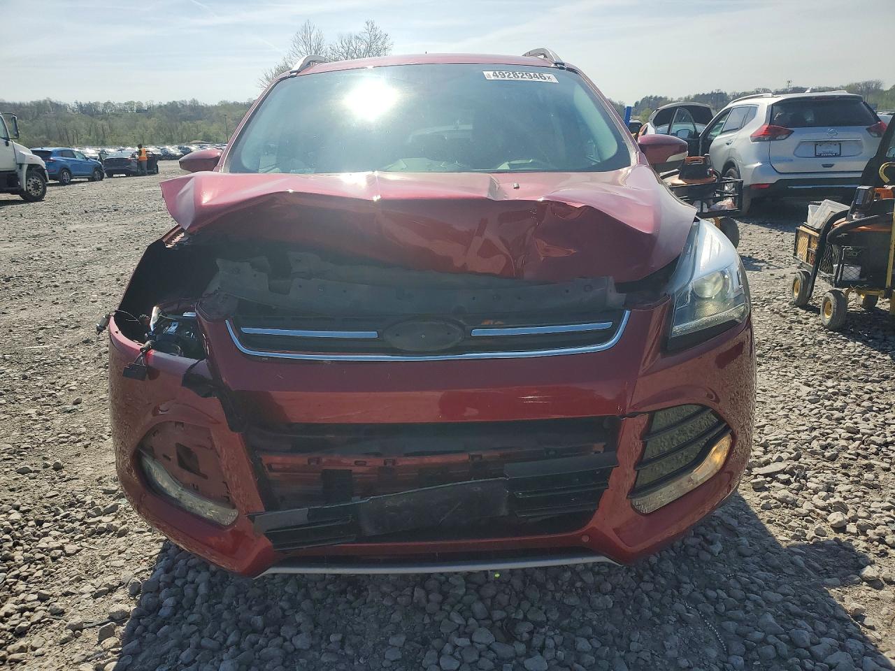 2015 Ford Escape Titanium Красный vin: 1FMCU9J9XFUC05700