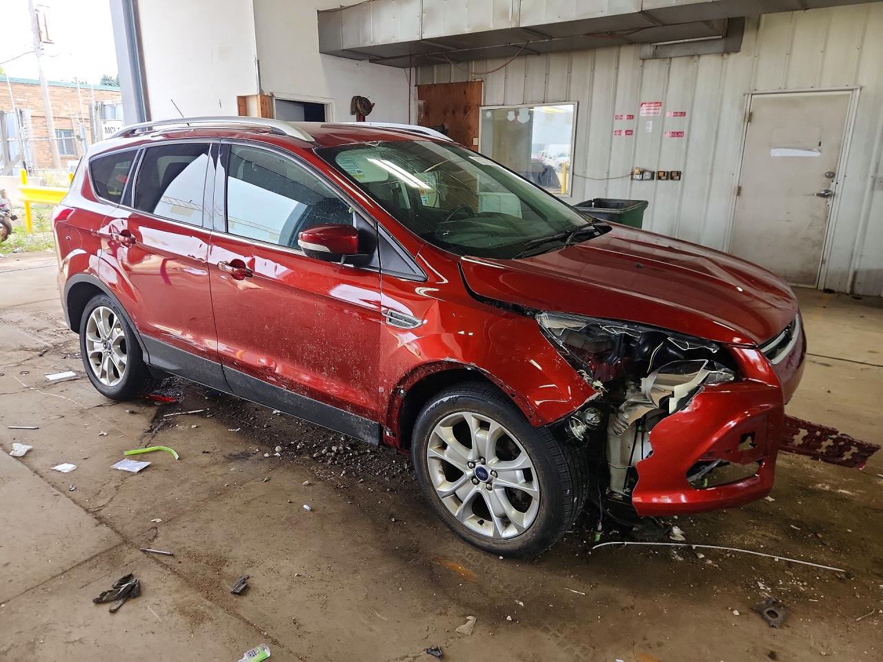 2015 Ford Escape Titanium Red vin: 1FMCU9J9XFUC42276