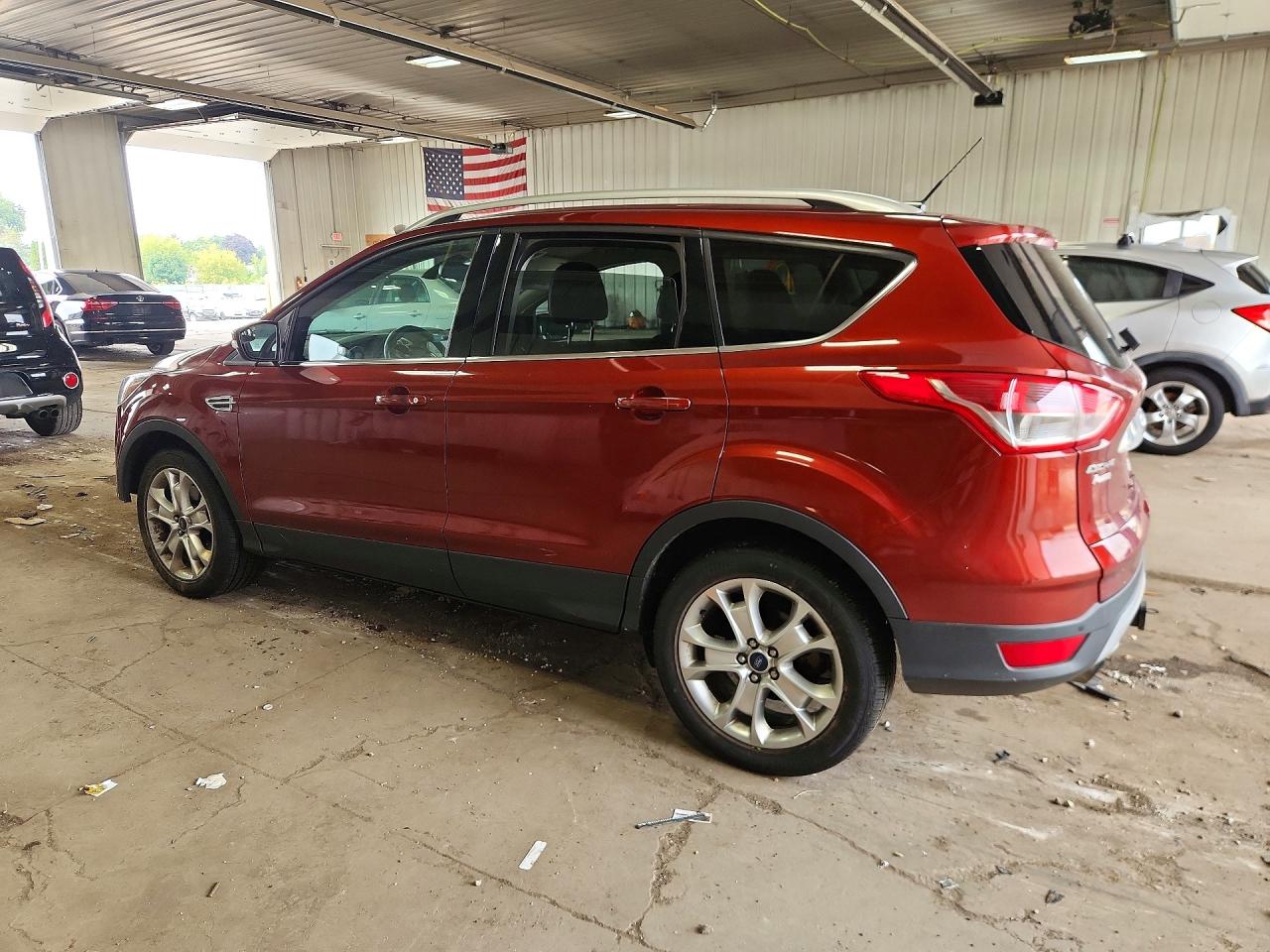 2015 Ford Escape Titanium Red vin: 1FMCU9J9XFUC42276
