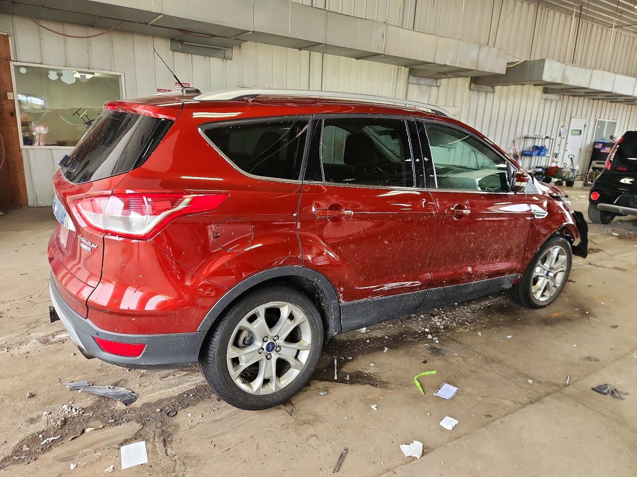 2015 Ford Escape Titanium Red vin: 1FMCU9J9XFUC42276