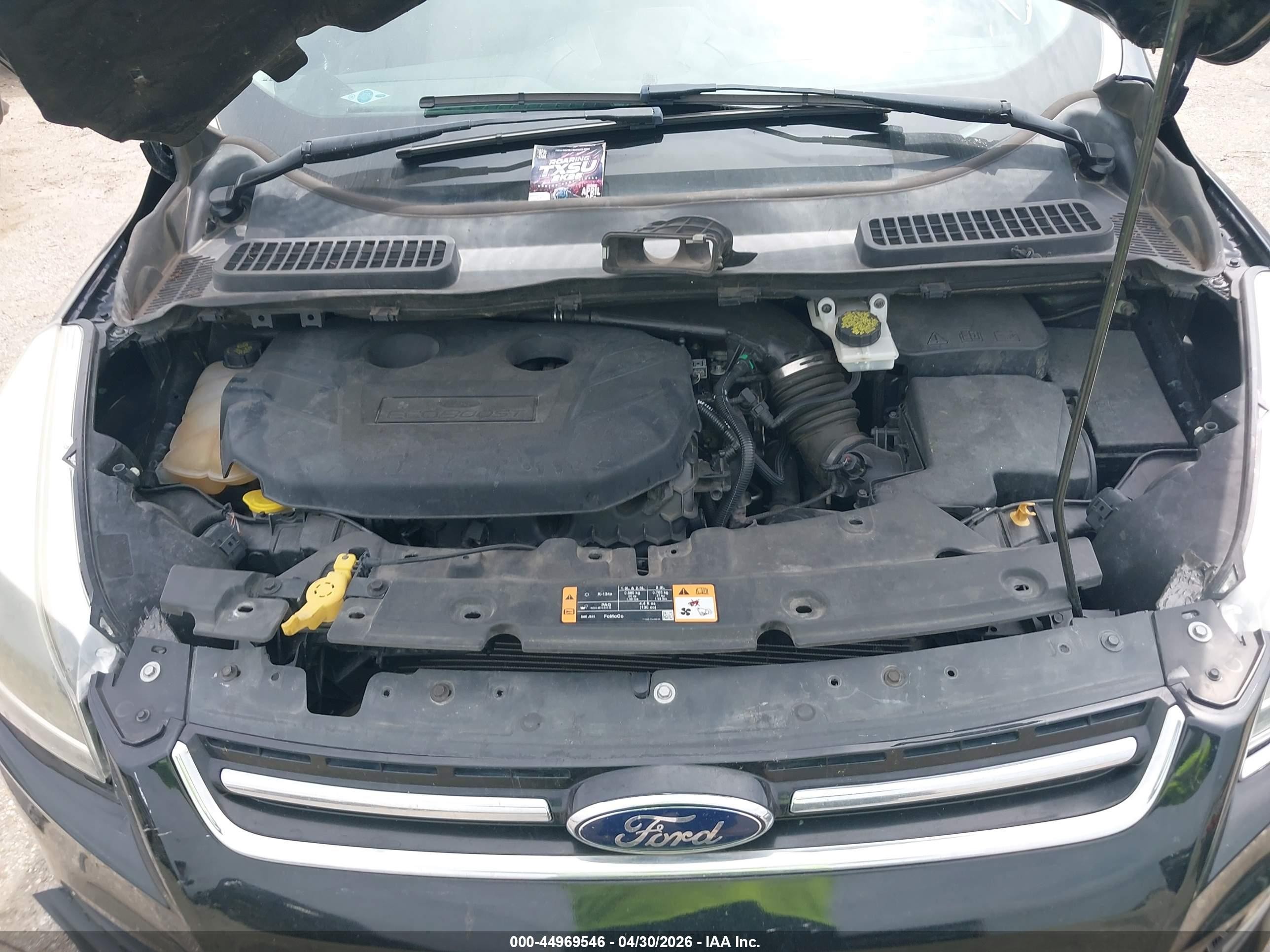 2016 Ford Escape Titanium Черный vin: 1FMCU9J9XGUC80365