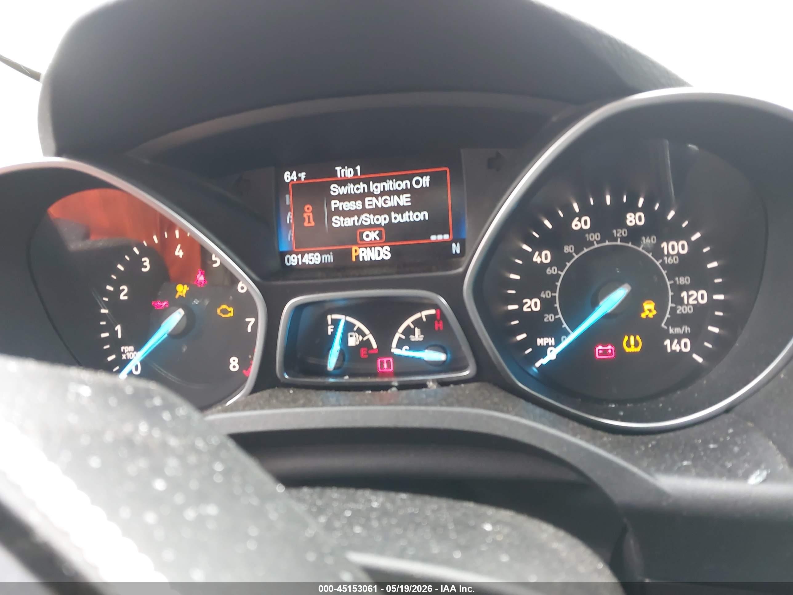 2018 Ford Escape Titanium Серый vin: 1FMCU9J9XJUC89395
