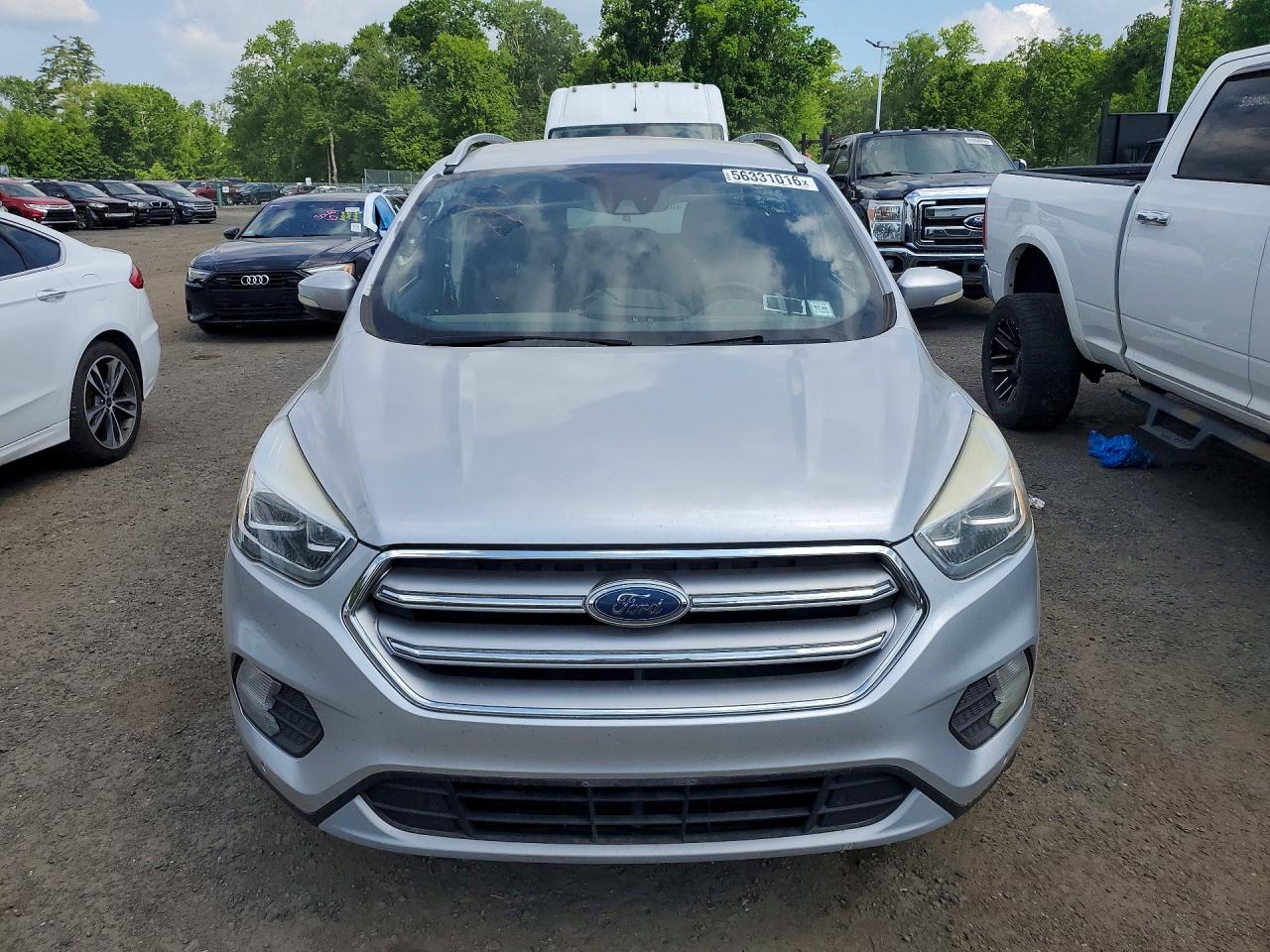 2017 Ford Escape Titanium Silver vin: 1FMCU9JD0HUD86376
