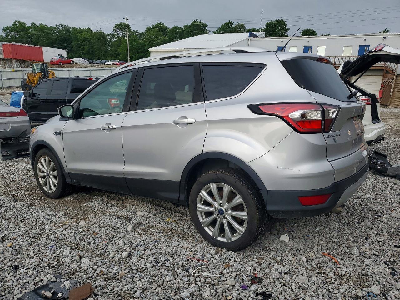 2017 Ford Escape Titanium Silver vin: 1FMCU9JD2HUC21798