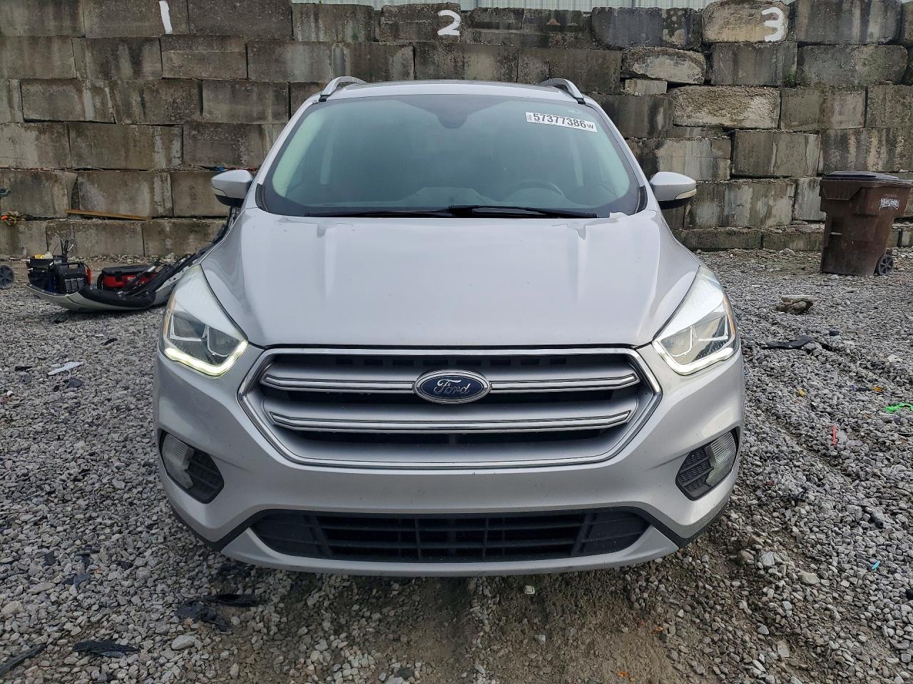2017 Ford Escape Titanium Silver vin: 1FMCU9JD2HUC21798