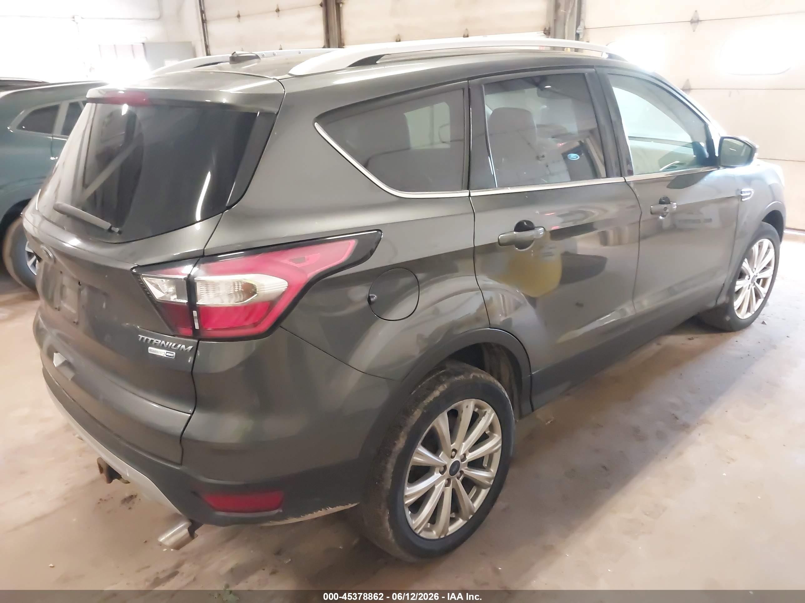 2017 Ford Escape Titanium Gray vin: 1FMCU9JD2HUD92583