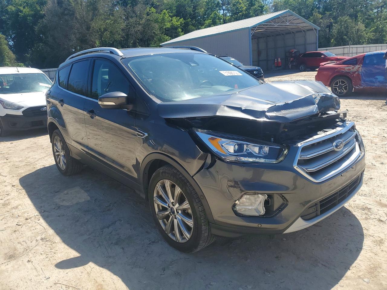 2017 Ford Escape Titanium Gray vin: 1FMCU9JD3HUE45937