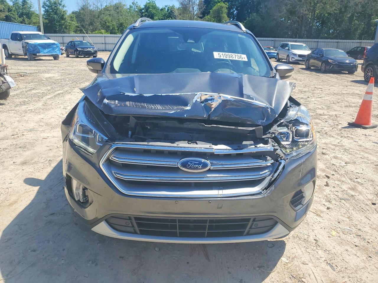 2017 Ford Escape Titanium Gray vin: 1FMCU9JD3HUE45937
