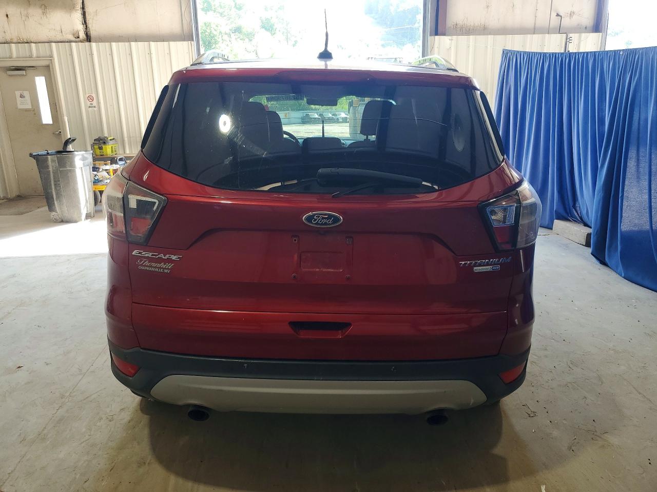 2017 Ford Escape Maroon vin: 1FMCU9JD8HUB58691