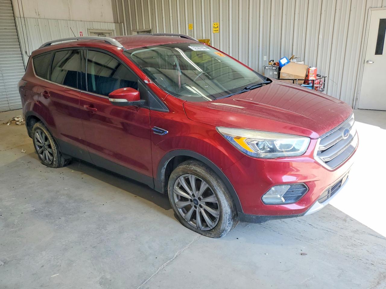 2017 Ford Escape Maroon vin: 1FMCU9JD8HUB58691