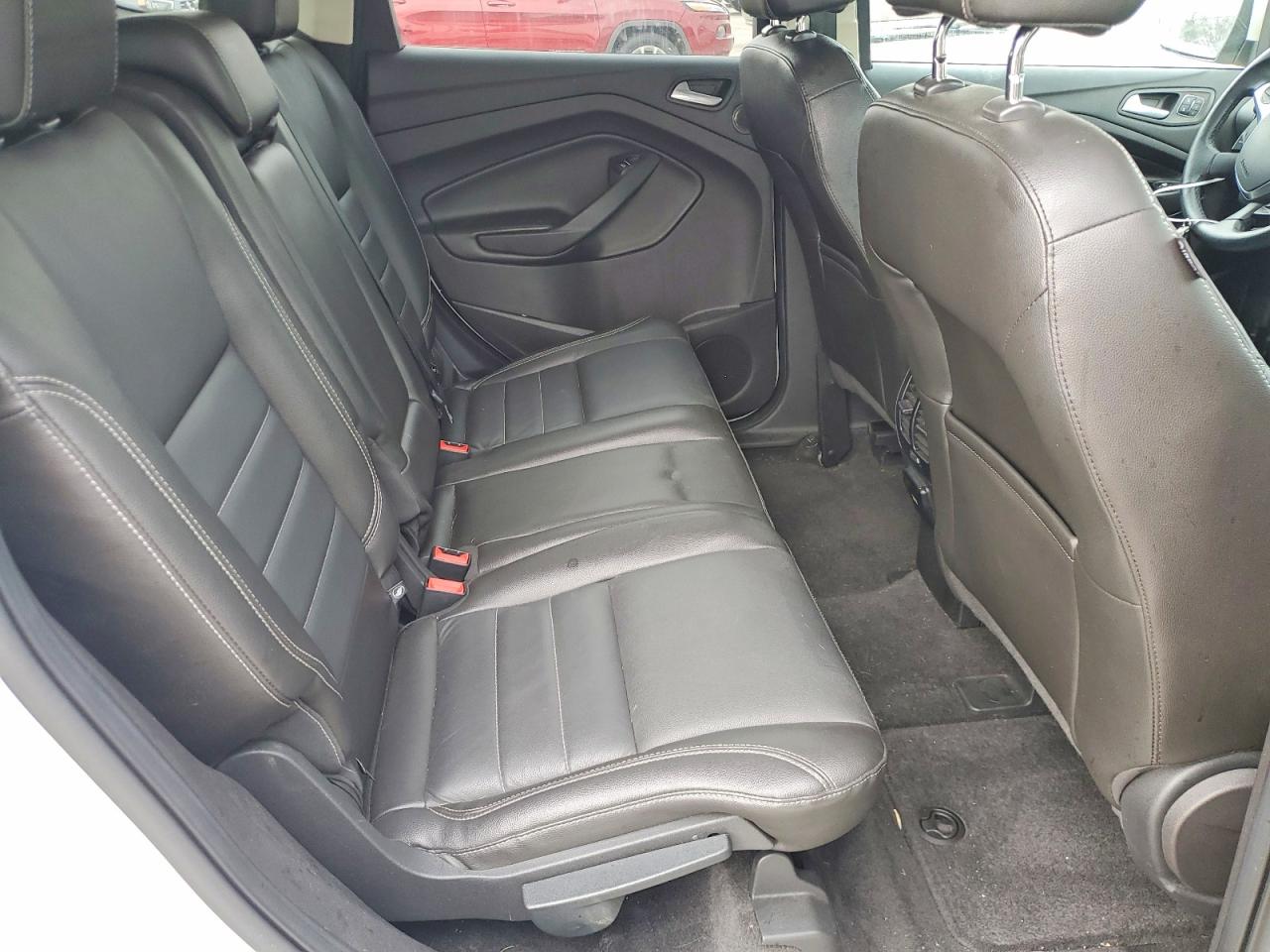 2014 Ford Escape Titanium White vin: 1FMCU9JX0EUA75522