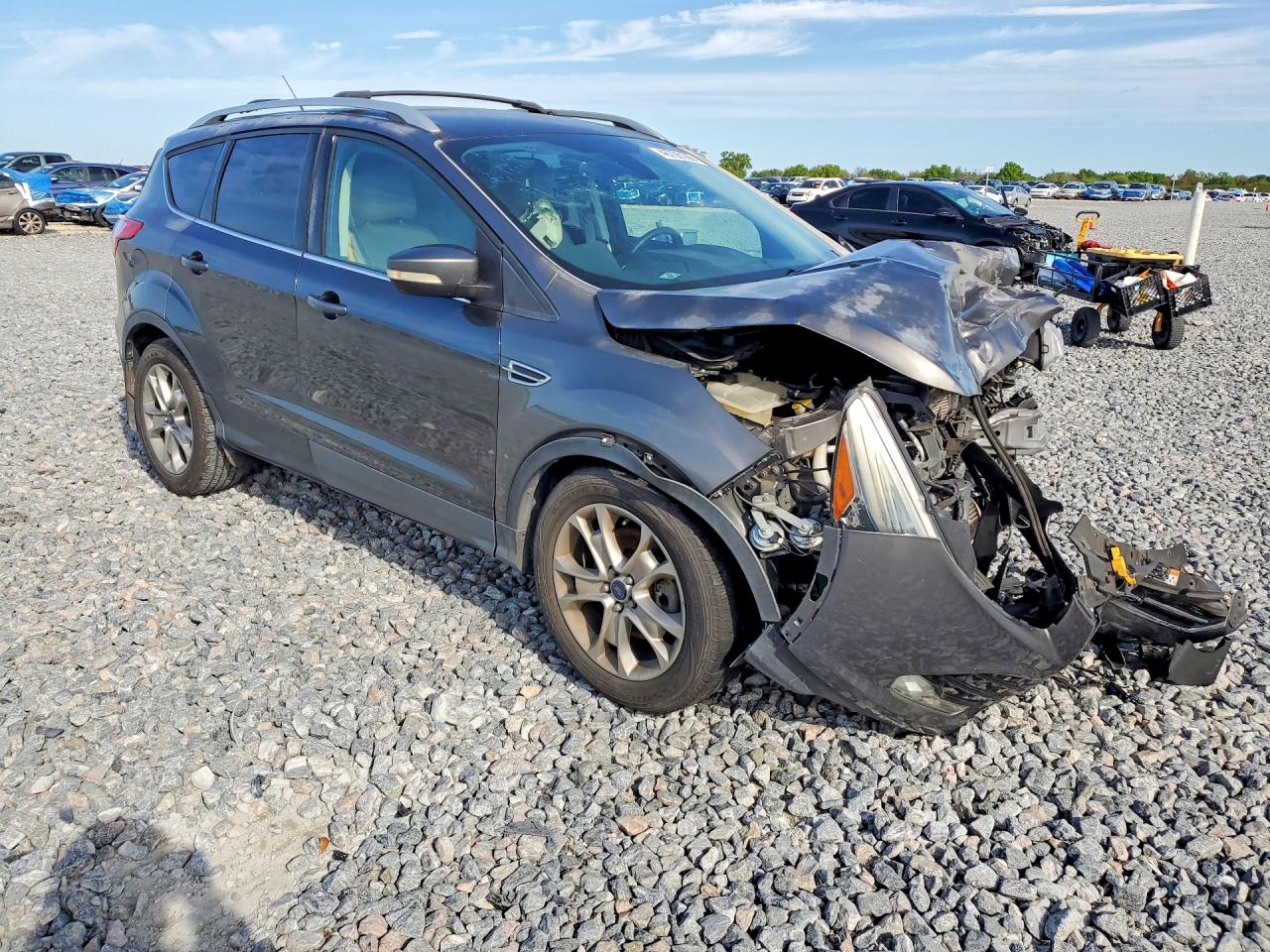 2014 Ford Escape Titanium Gray vin: 1FMCU9JX0EUA77948