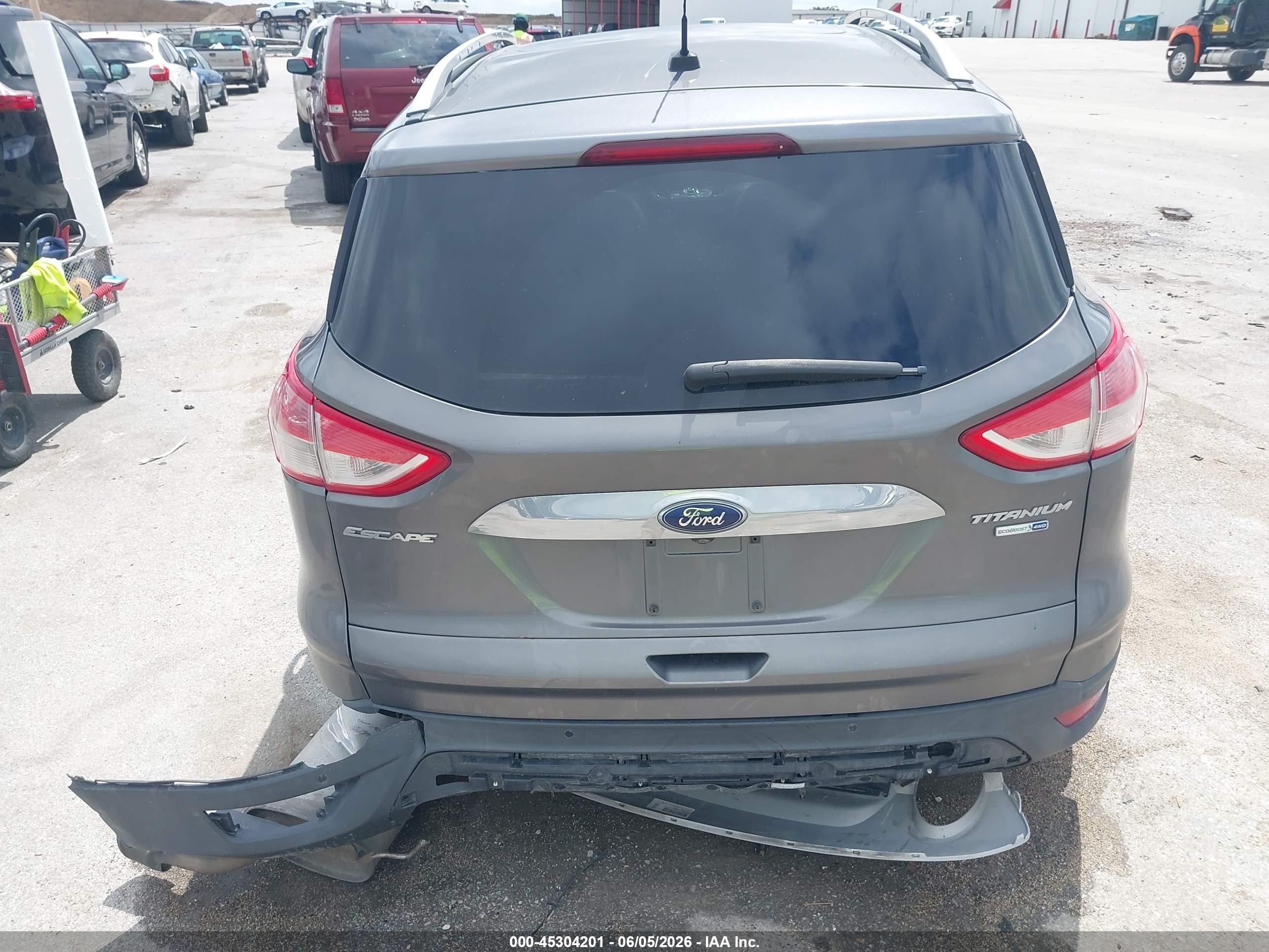 2014 Ford Escape Titanium Gray vin: 1FMCU9JX0EUA78601