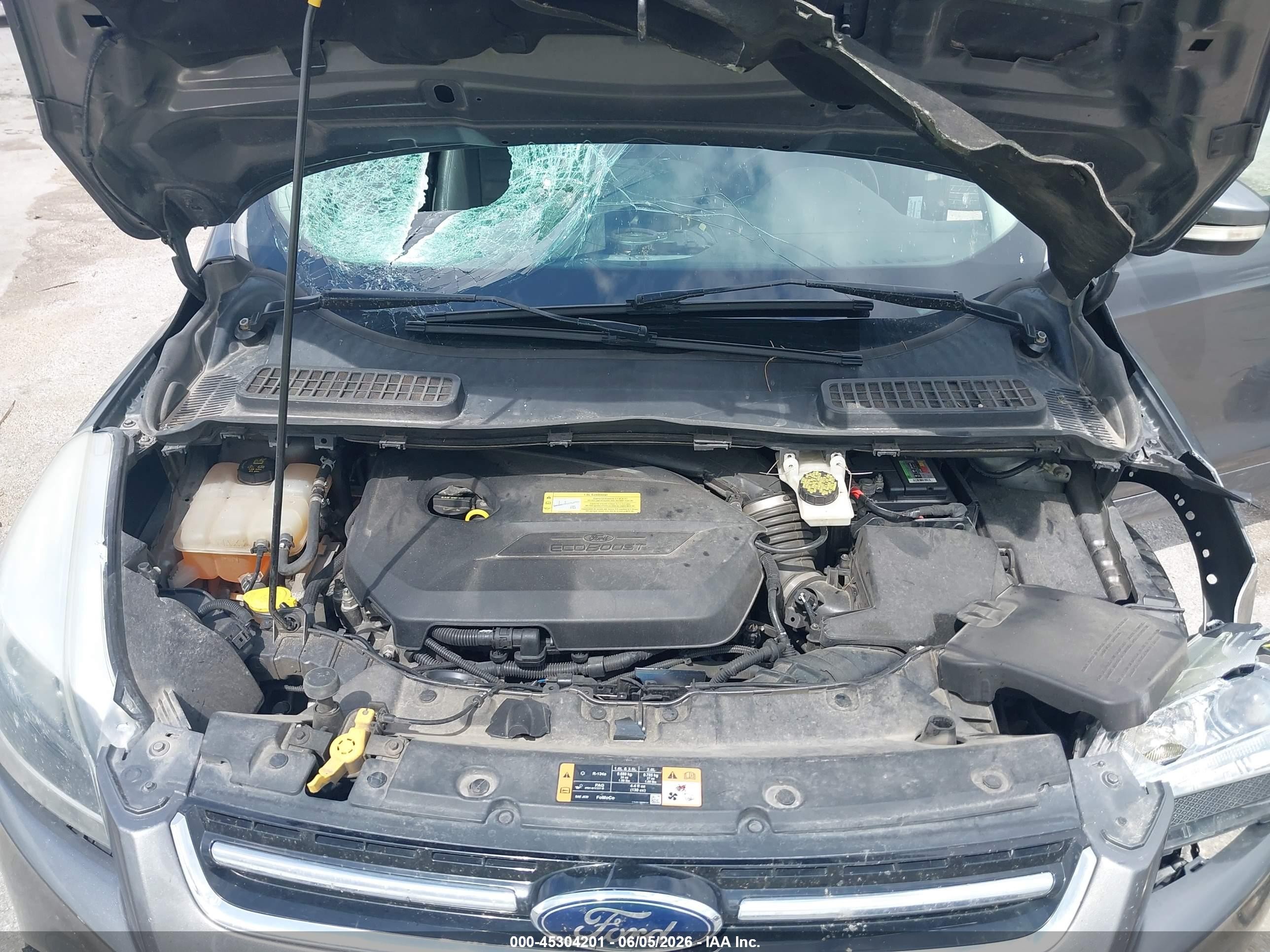 2014 Ford Escape Titanium Gray vin: 1FMCU9JX0EUA78601