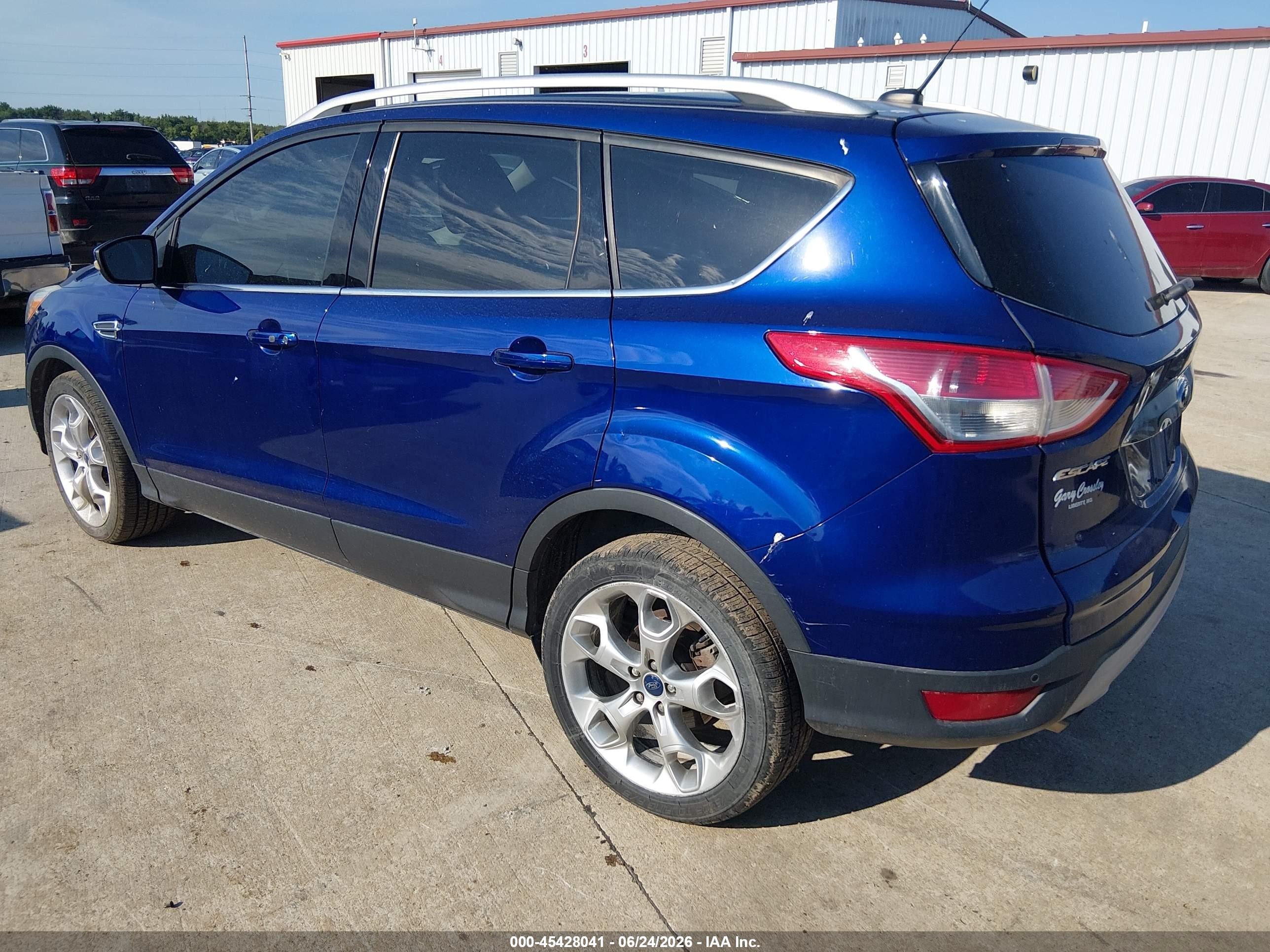 2014 Ford Escape Titanium Blue vin: 1FMCU9JX0EUD58051