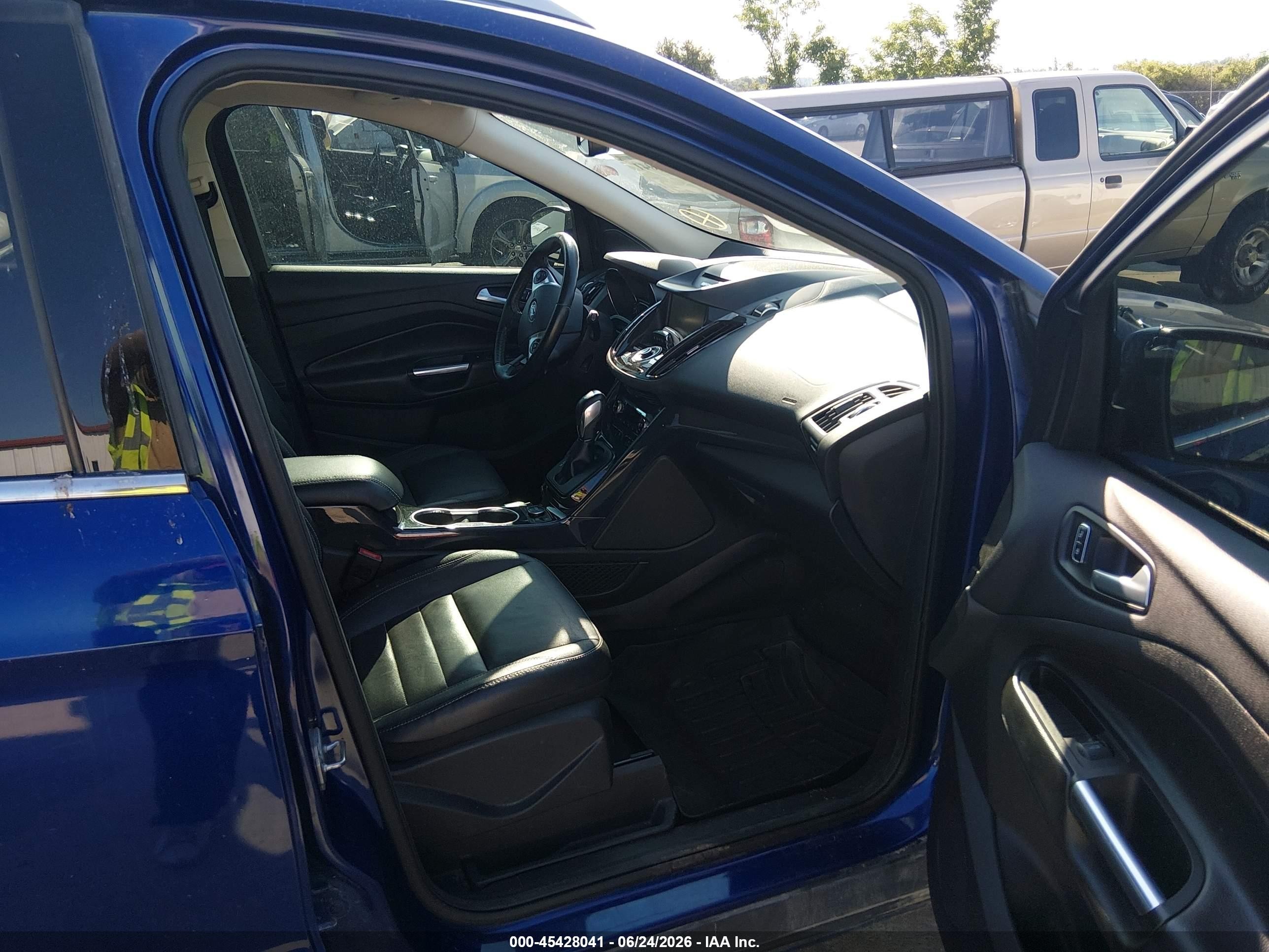 2014 Ford Escape Titanium Blue vin: 1FMCU9JX0EUD58051