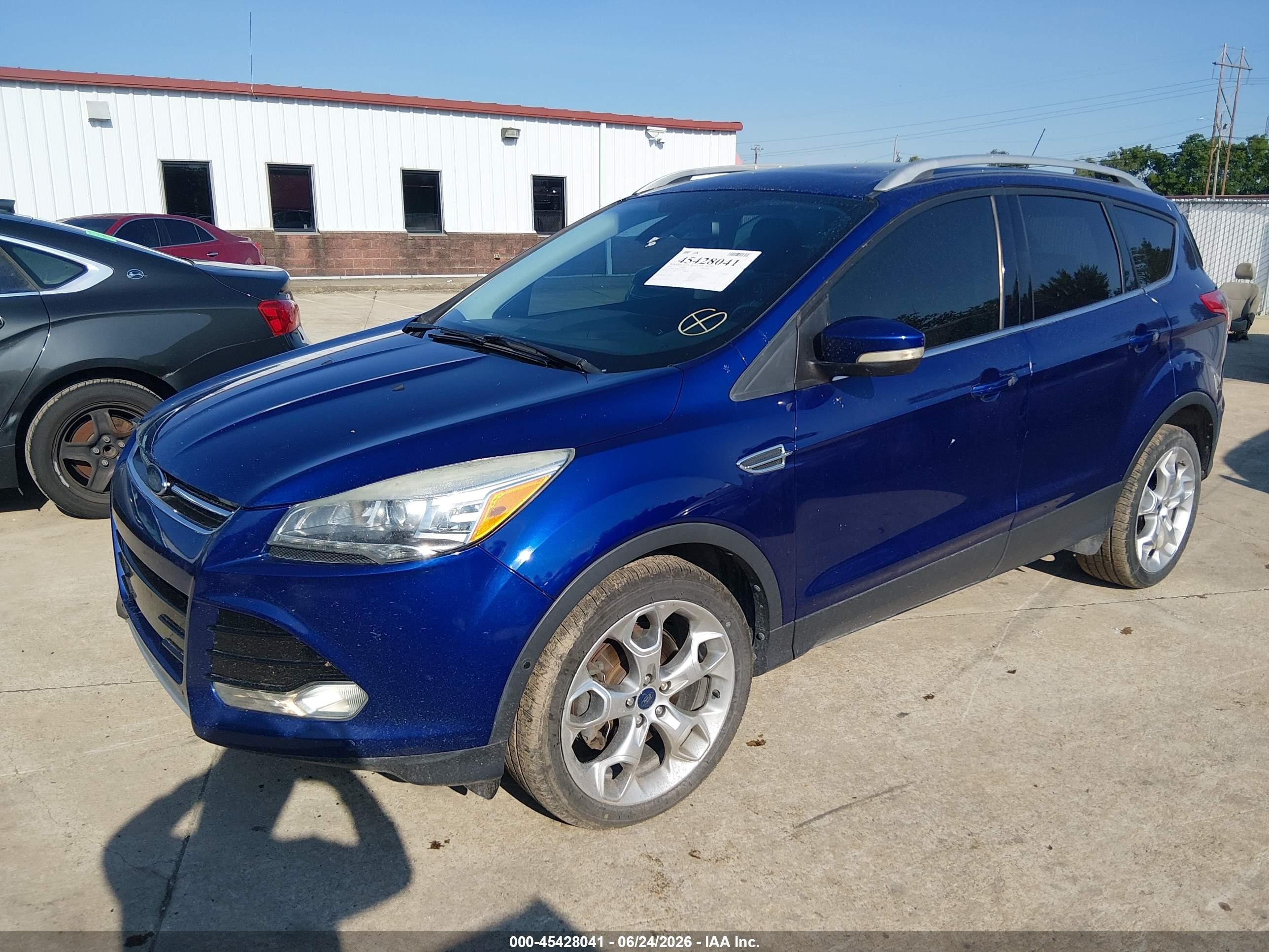 2014 Ford Escape Titanium Blue vin: 1FMCU9JX0EUD58051