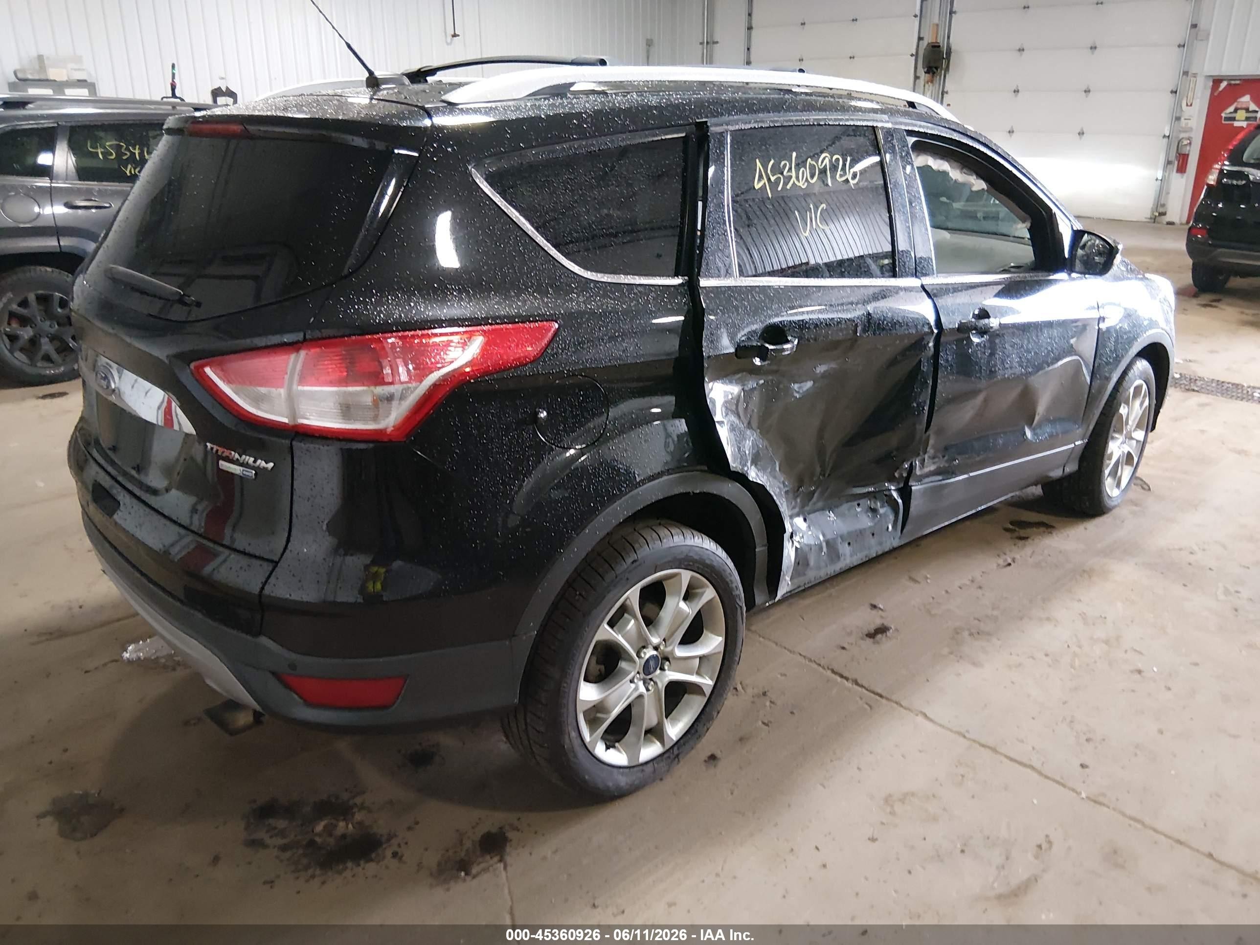 2014 Ford Escape Titanium Black vin: 1FMCU9JX0EUE53189