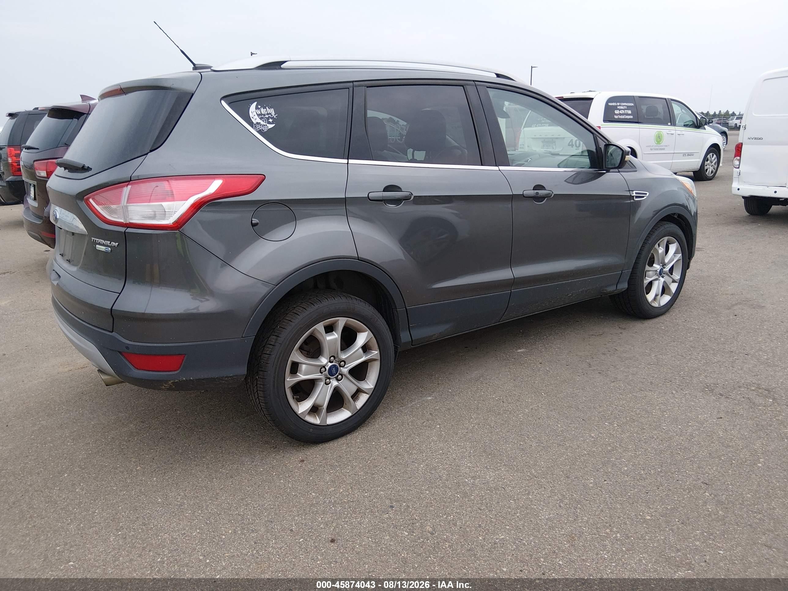 2015 Ford Escape Titanium Gray vin: 1FMCU9JX0FUB62421