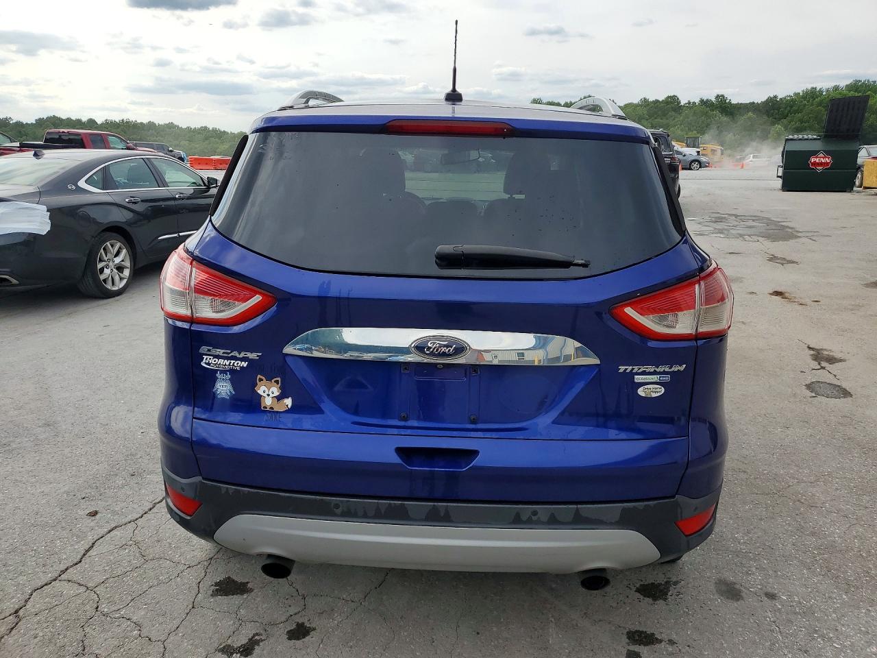 2015 Ford Escape Titanium Синий vin: 1FMCU9JX0FUC73146