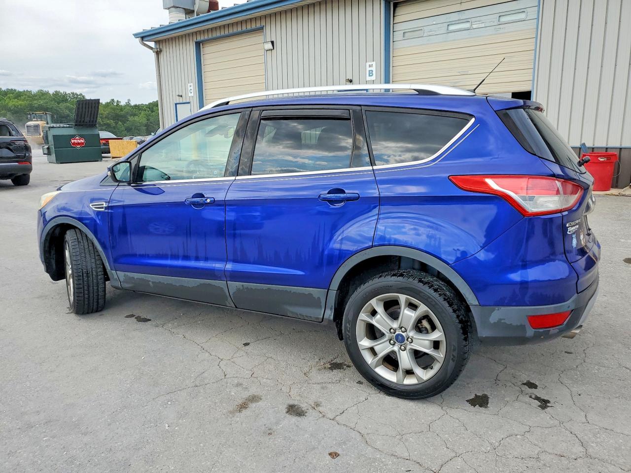 2015 Ford Escape Titanium Синий vin: 1FMCU9JX0FUC73146