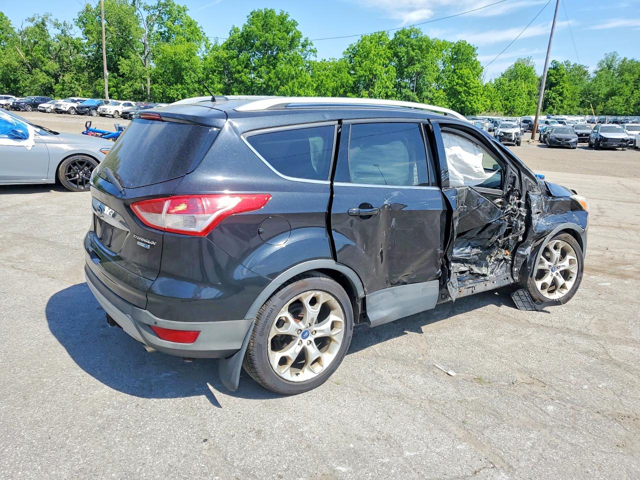 2014 Ford Escape Titanium Black vin: 1FMCU9JX1EUA99053