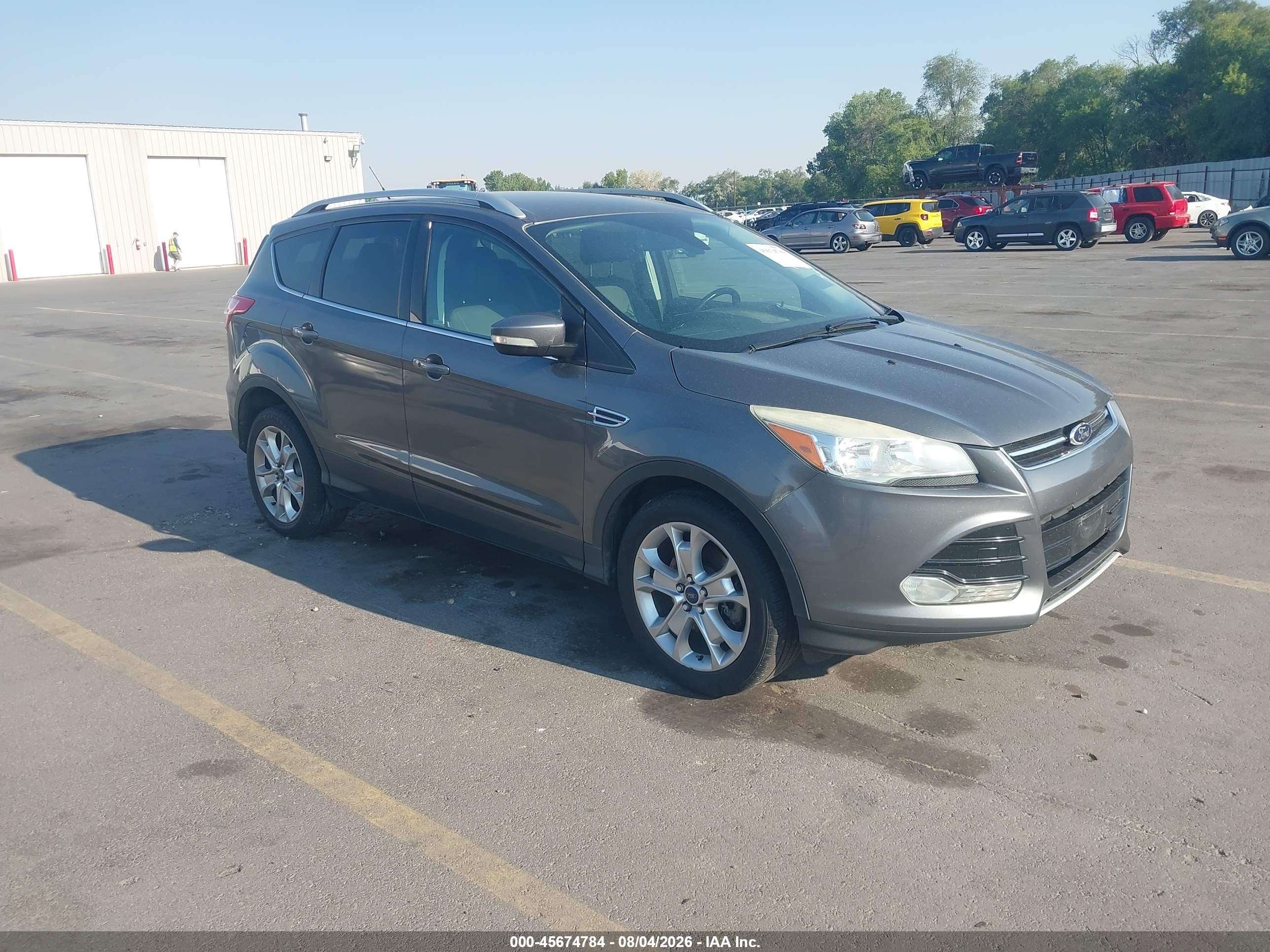 2014 Ford Escape Titanium Gray vin: 1FMCU9JX1EUB72261