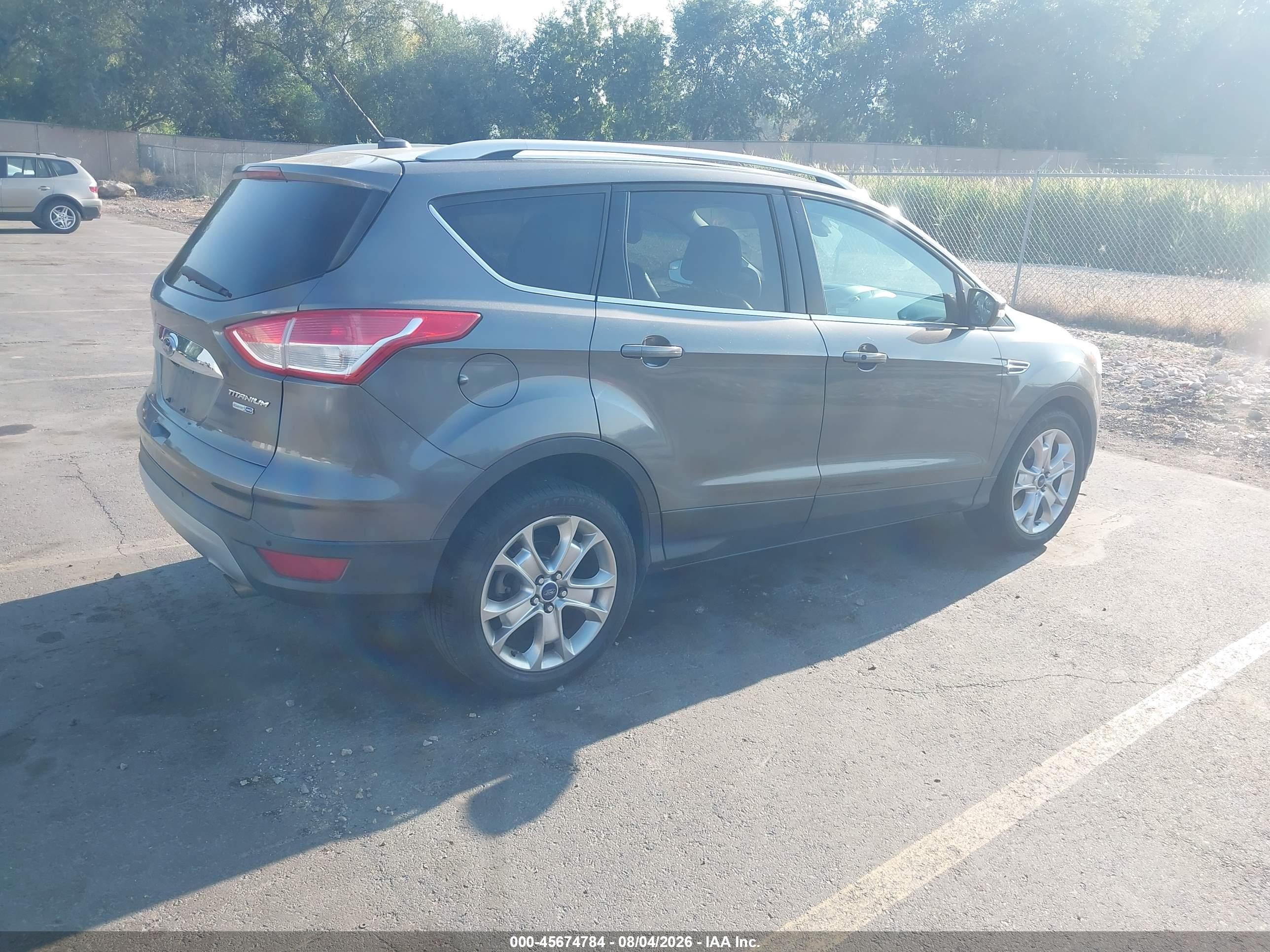 2014 Ford Escape Titanium Gray vin: 1FMCU9JX1EUB72261