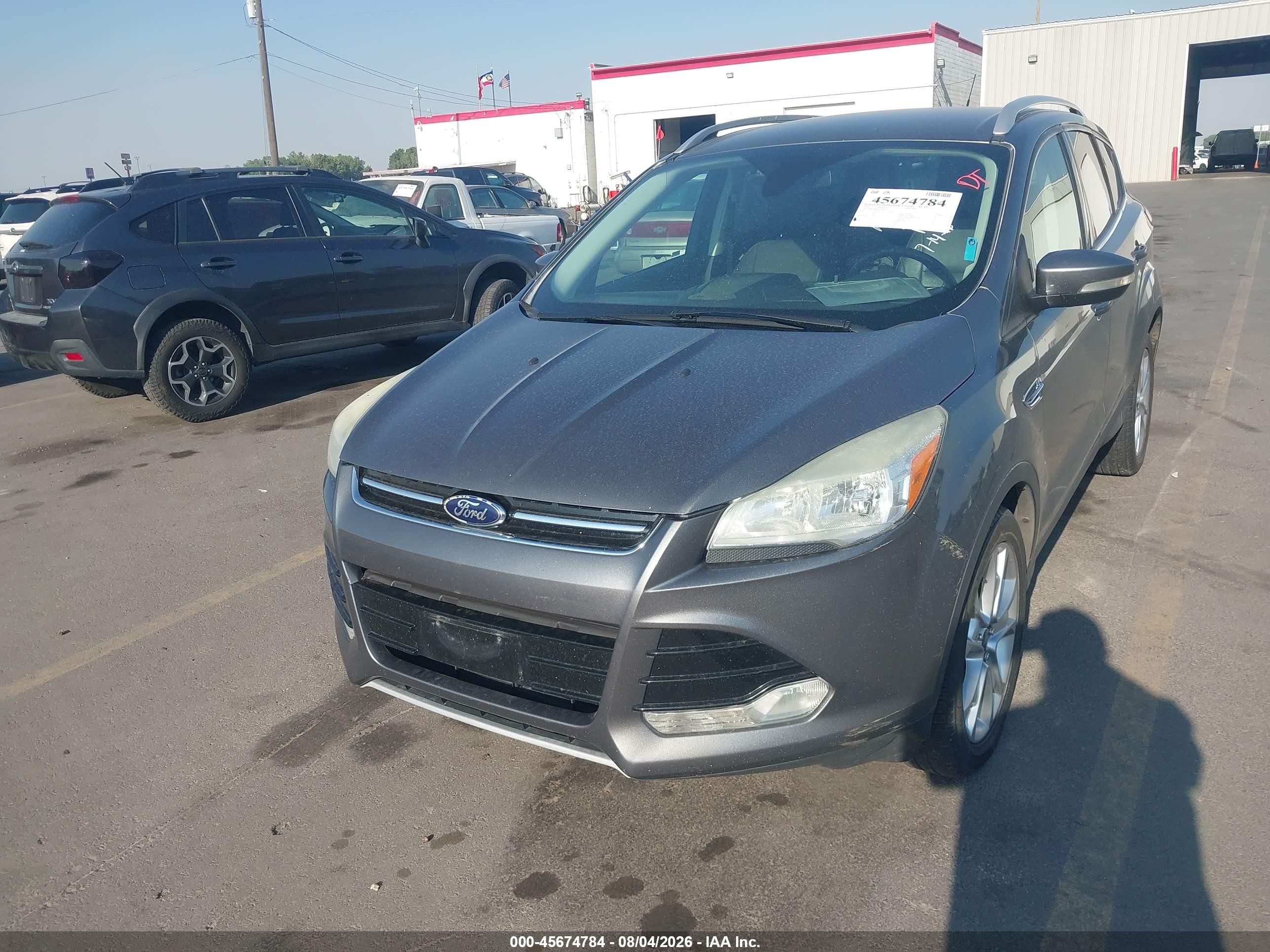 2014 Ford Escape Titanium Gray vin: 1FMCU9JX1EUB72261