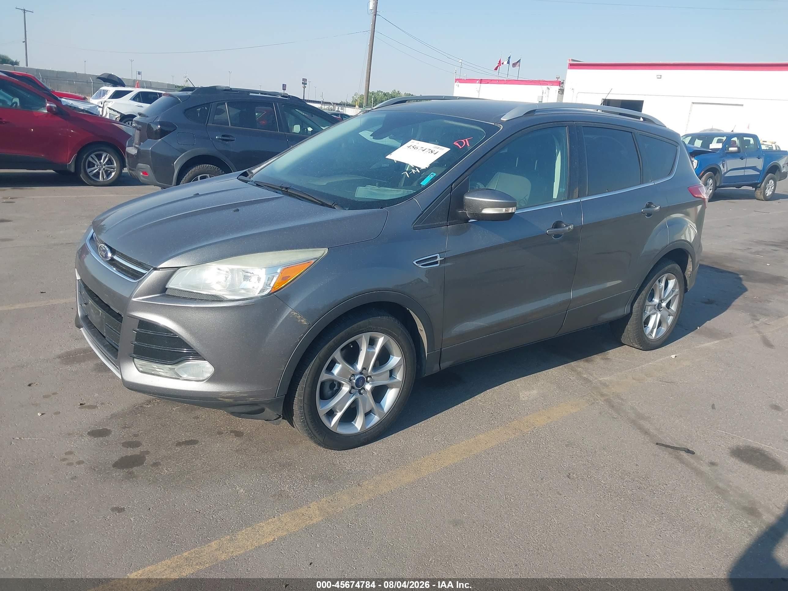 2014 Ford Escape Titanium Gray vin: 1FMCU9JX1EUB72261