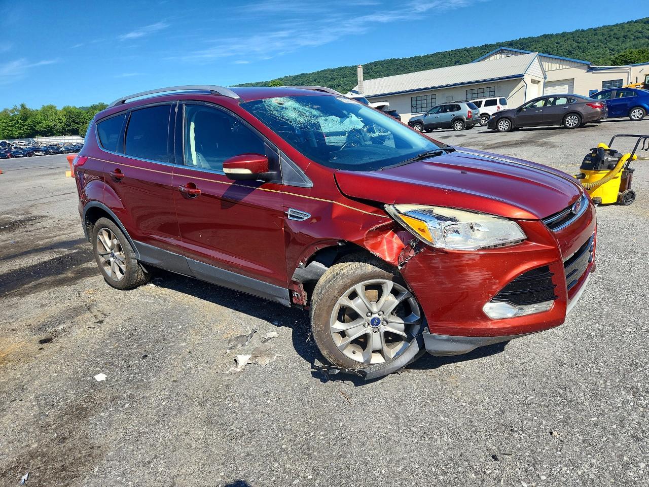 2015 Ford Escape Titanium Orange vin: 1FMCU9JX1FUA86630